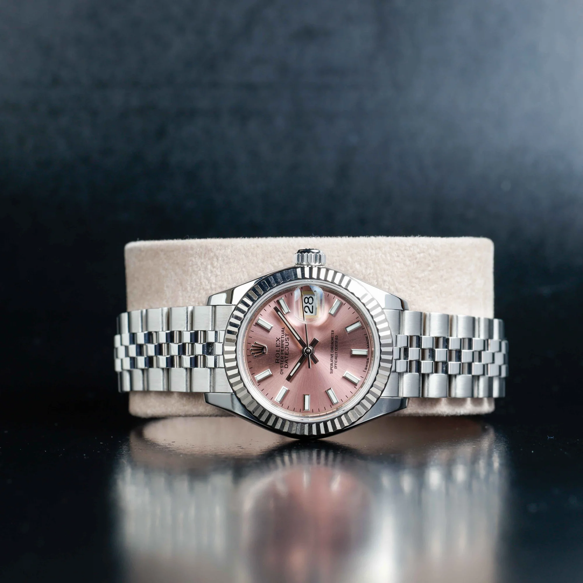 Rolex Lady-datejust 28 steel/white gold 2