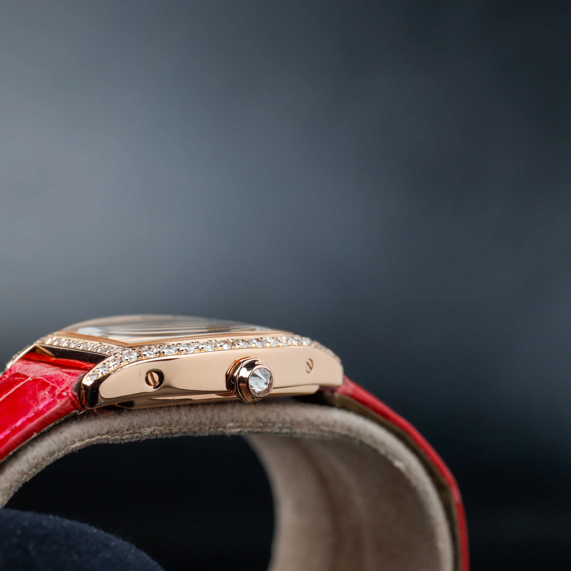 Cartier Tortue Mit Natürlichen Diamanten Nach Maß rosa gold 7