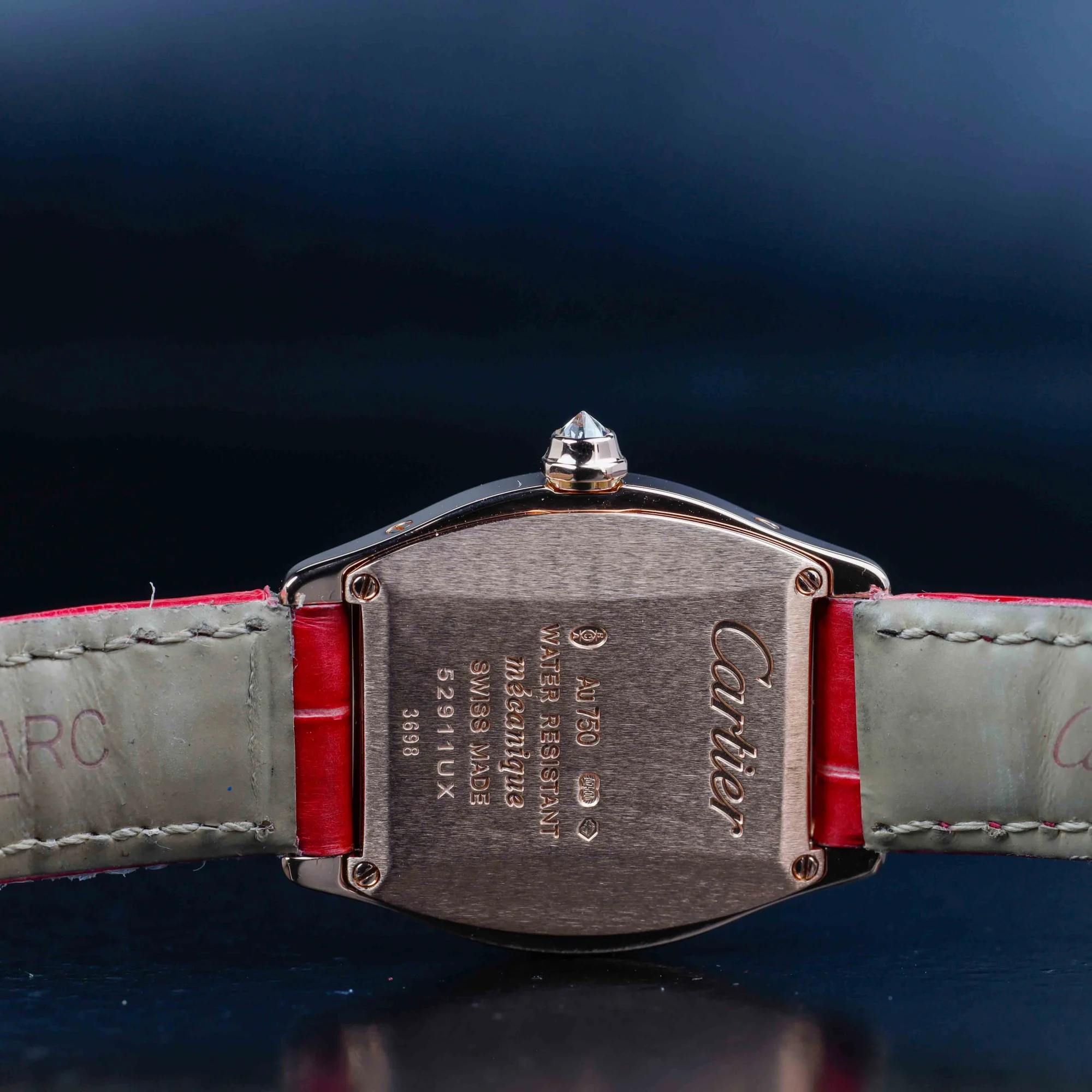 Cartier Tortue Mit Natürlichen Diamanten Nach Maß rosa gold 9