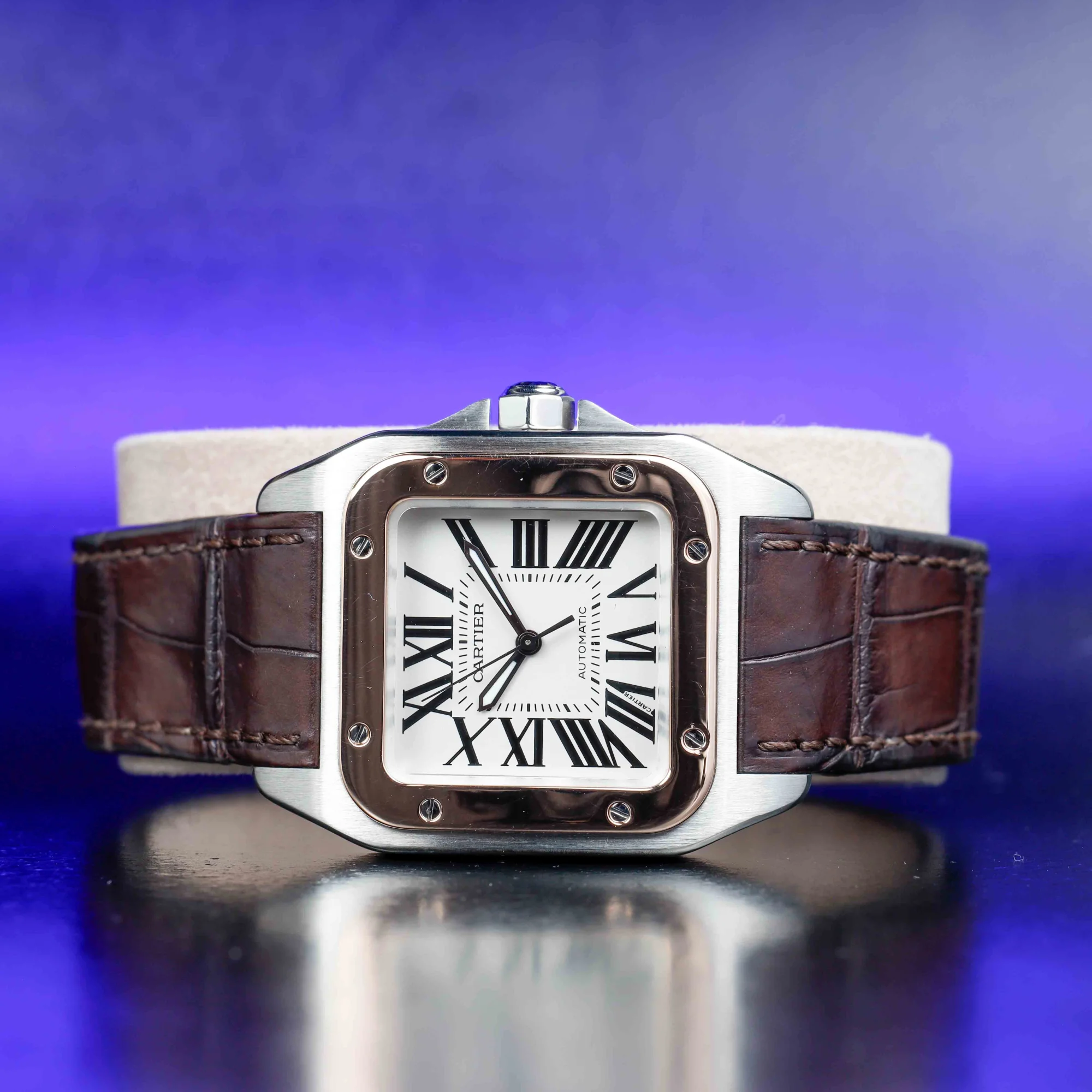 Cartier Santos 100 stahl/roségold