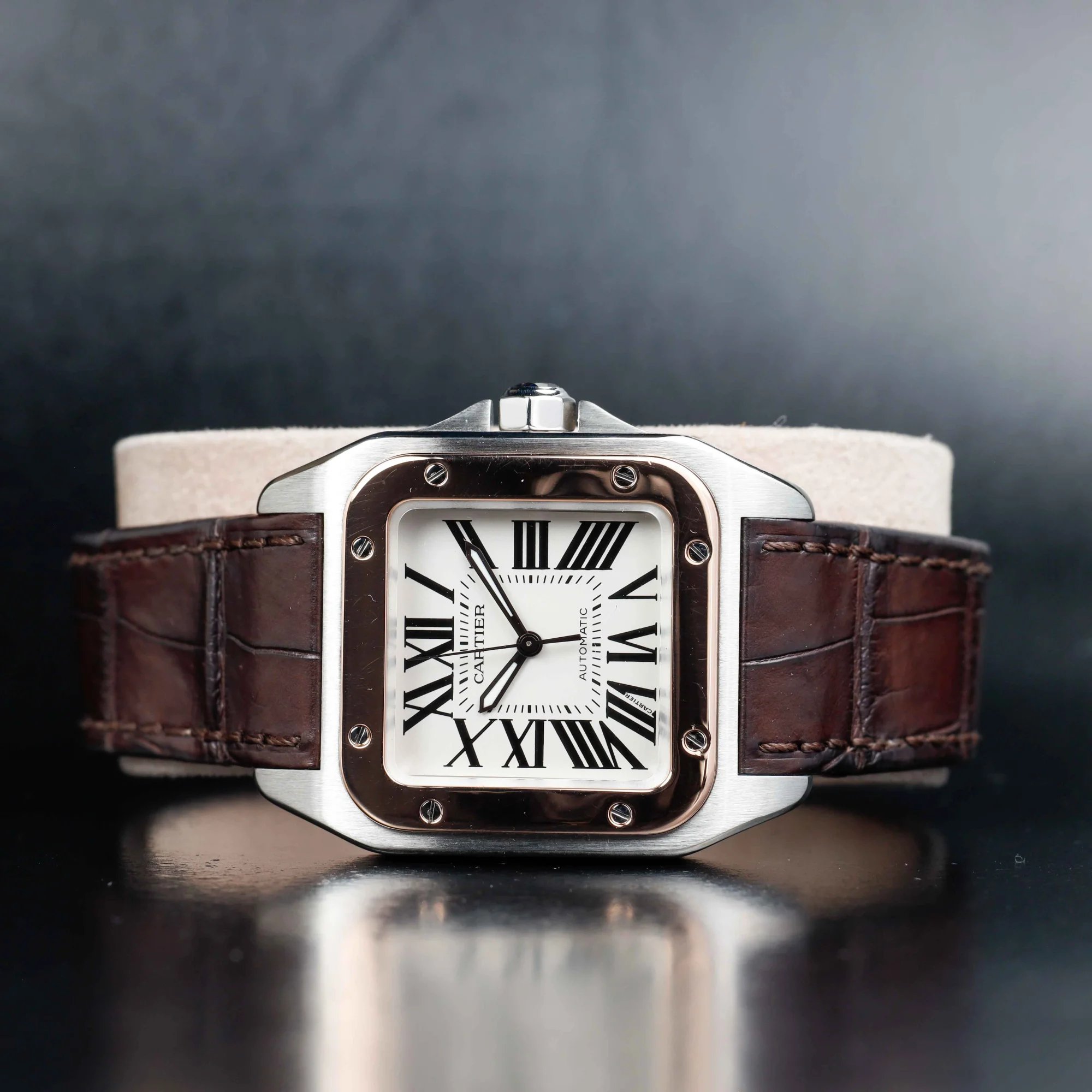 Cartier Santos 100 stahl/roségold 2