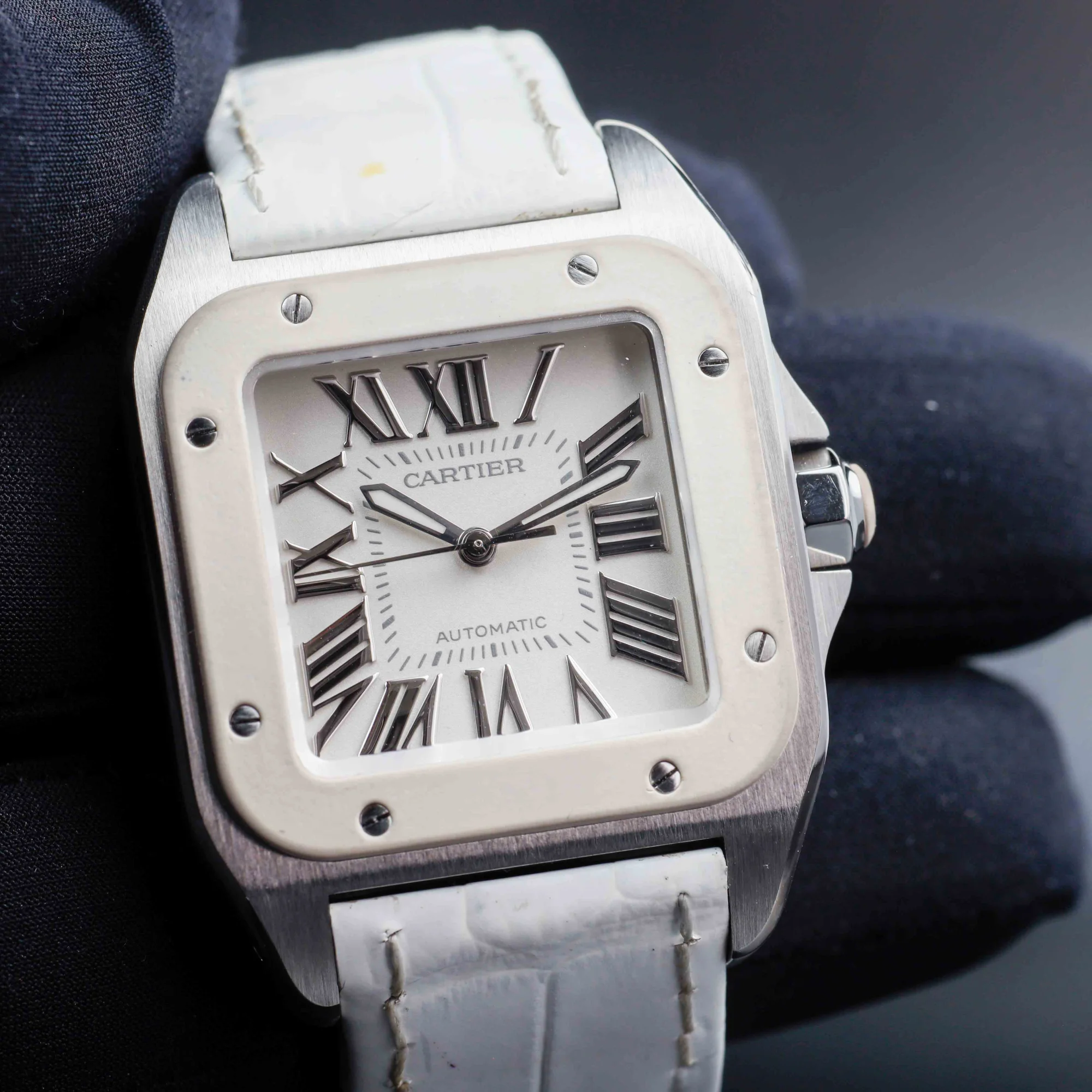 Cartier Santos 100 stahl 8