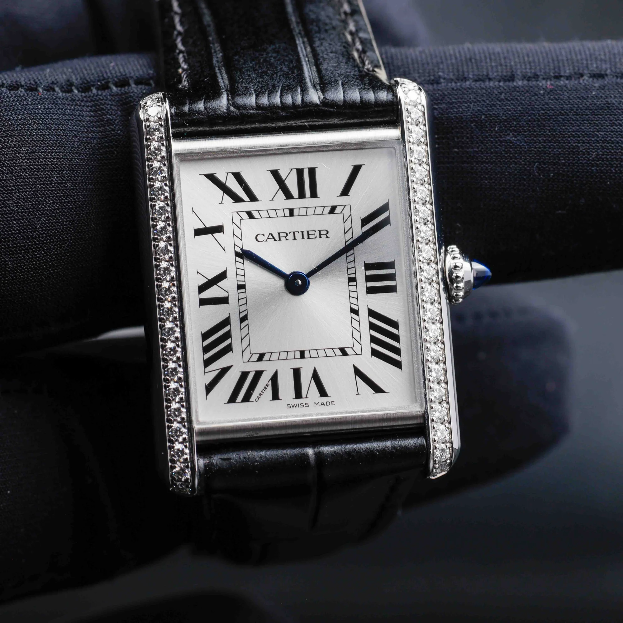 Cartier Tank Muss stahl 8