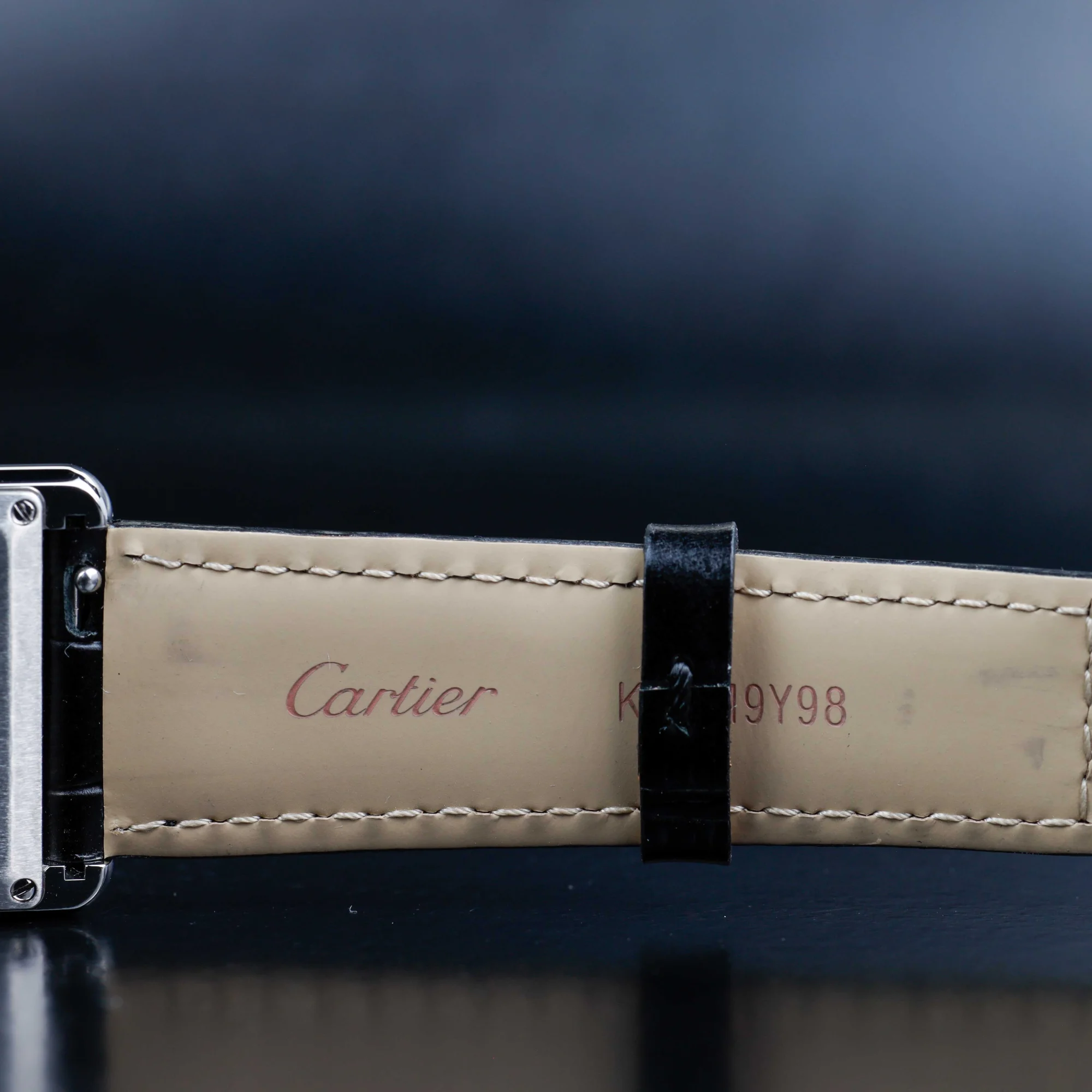 Cartier Tank Muss stahl 10