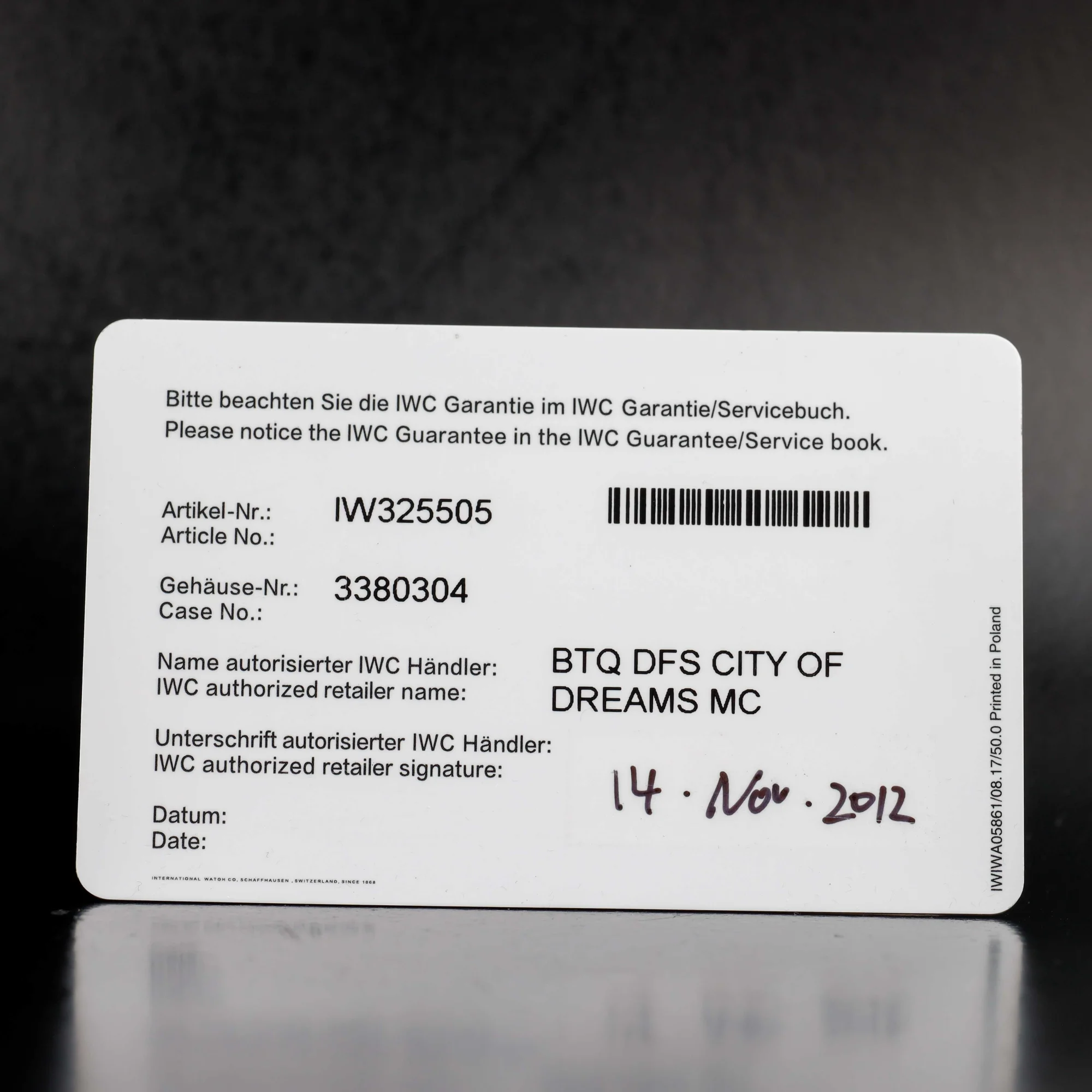 IWC Pilote Spitfire Mark Xvi acier 14