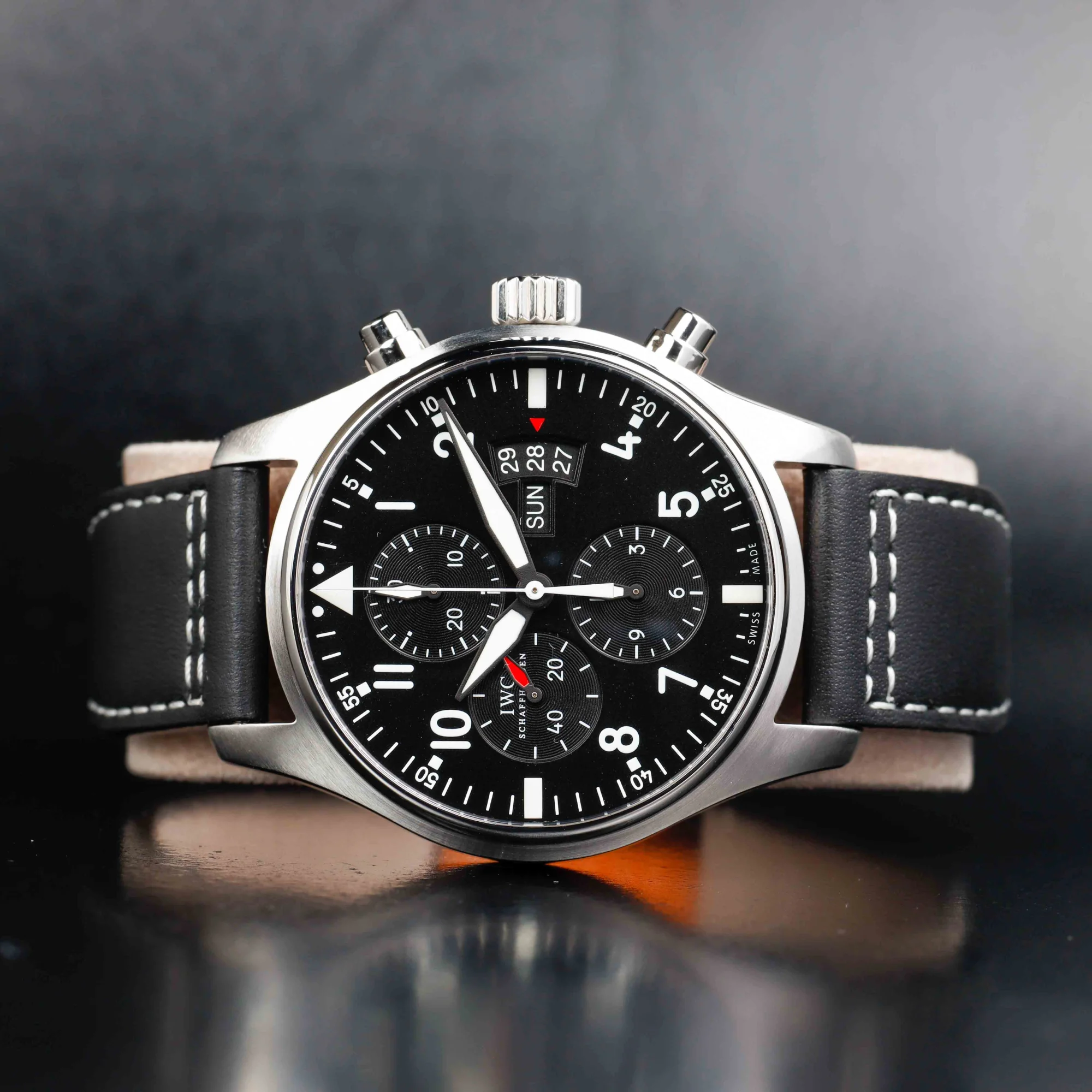 IWC Chronographe Pilot acier 2