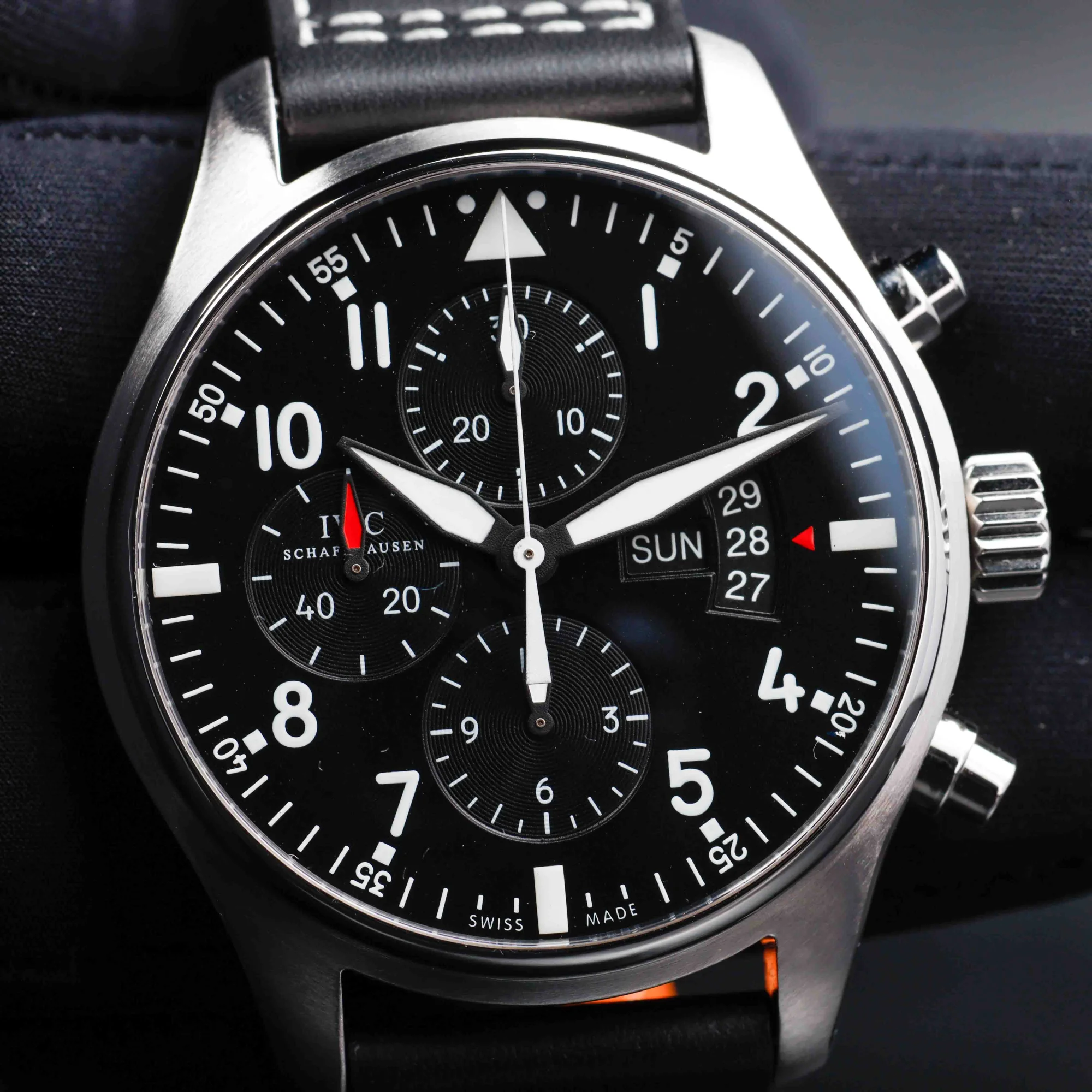 IWC Chronographe Pilot acier 8