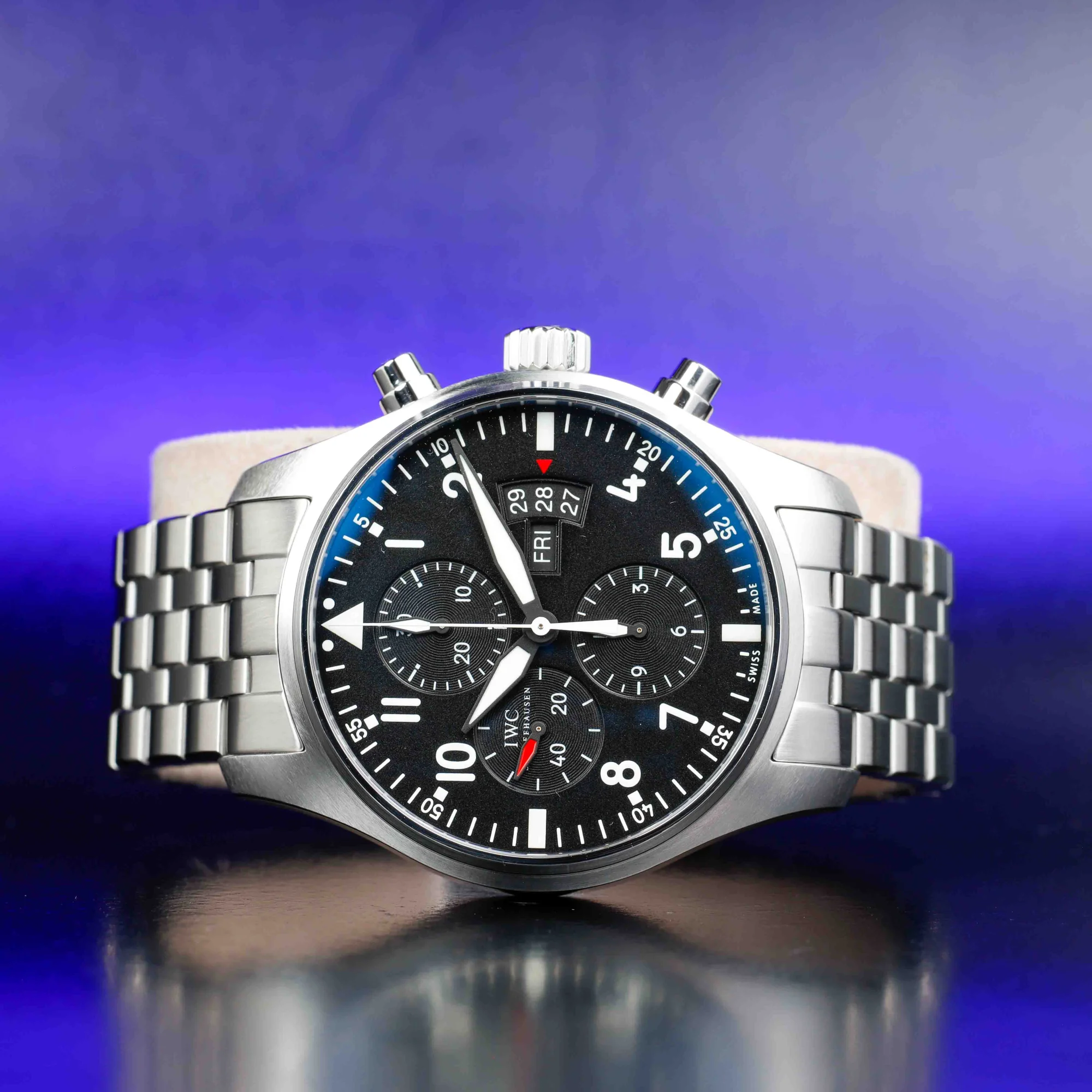 IWC Pilot Chronograph acciaio