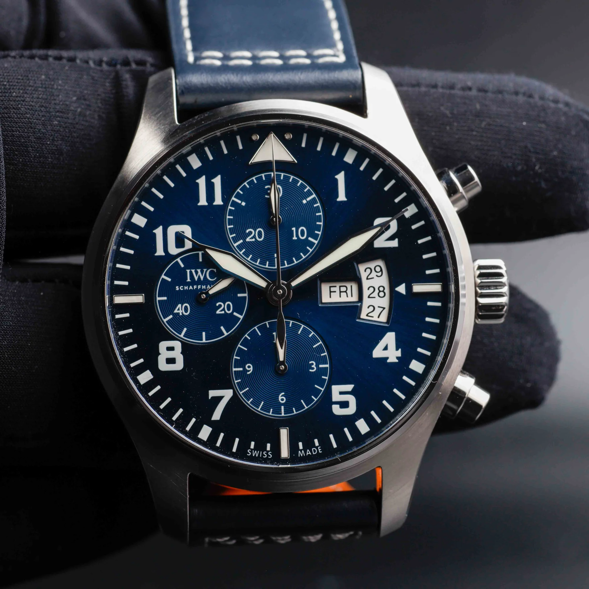 IWC Pilot Chronograph le Petit Prince Limited Edition stahl 8