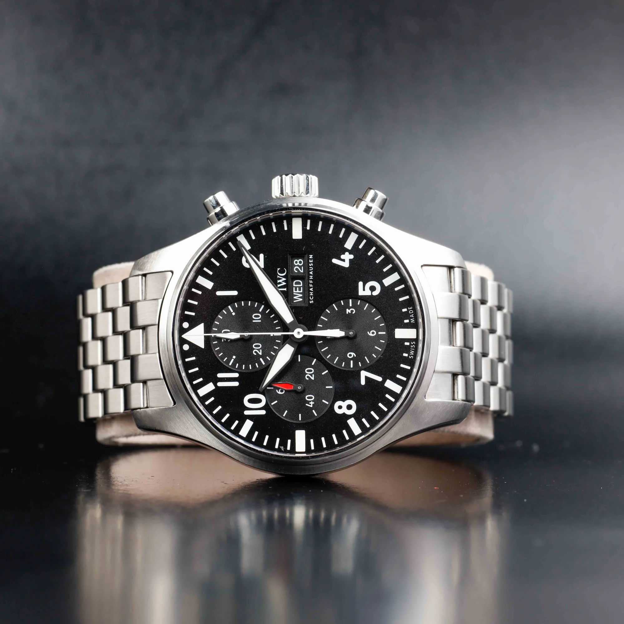 IWC Pilot Chronograph acciaio 2