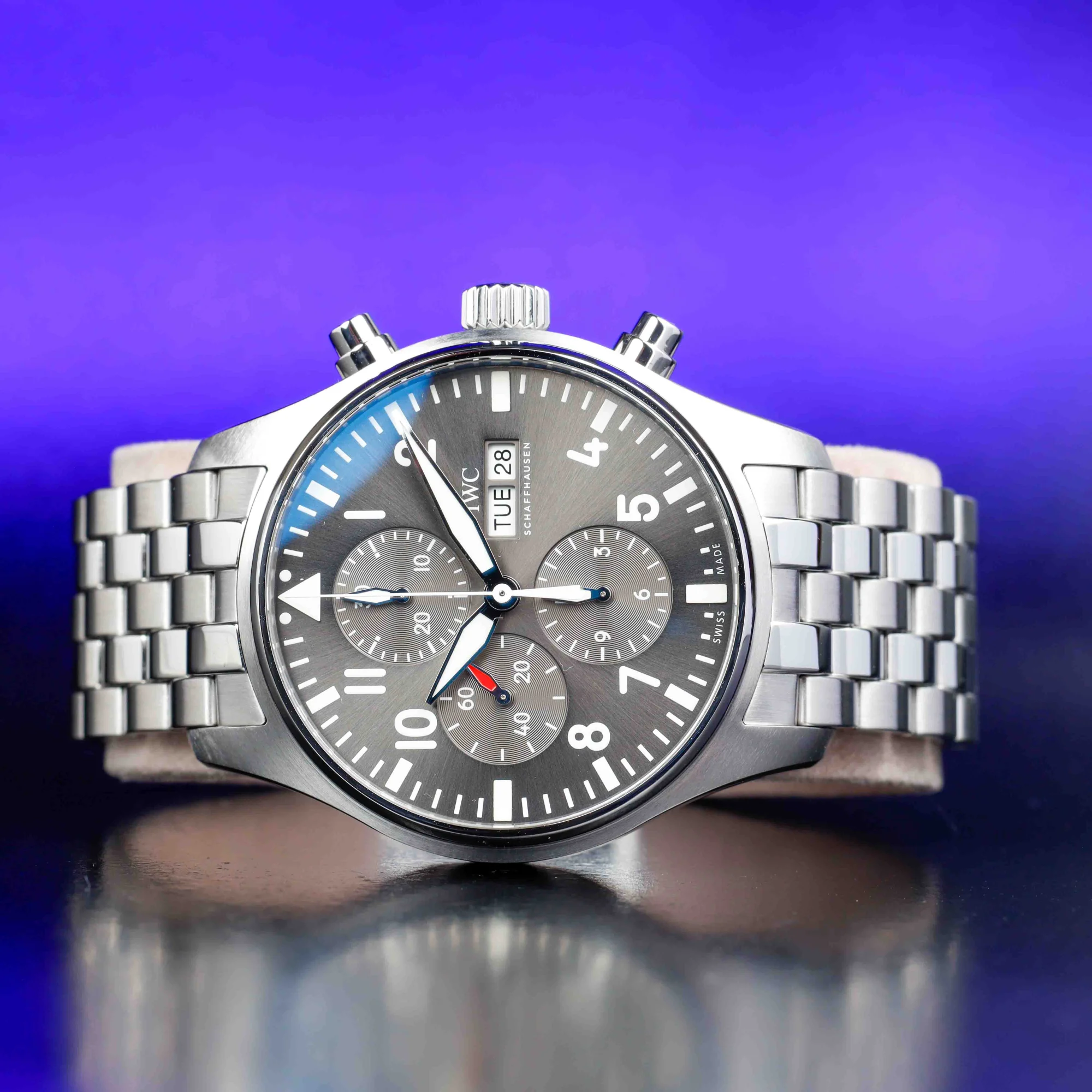 IWC Pilot Spitfire Chronograph stahl