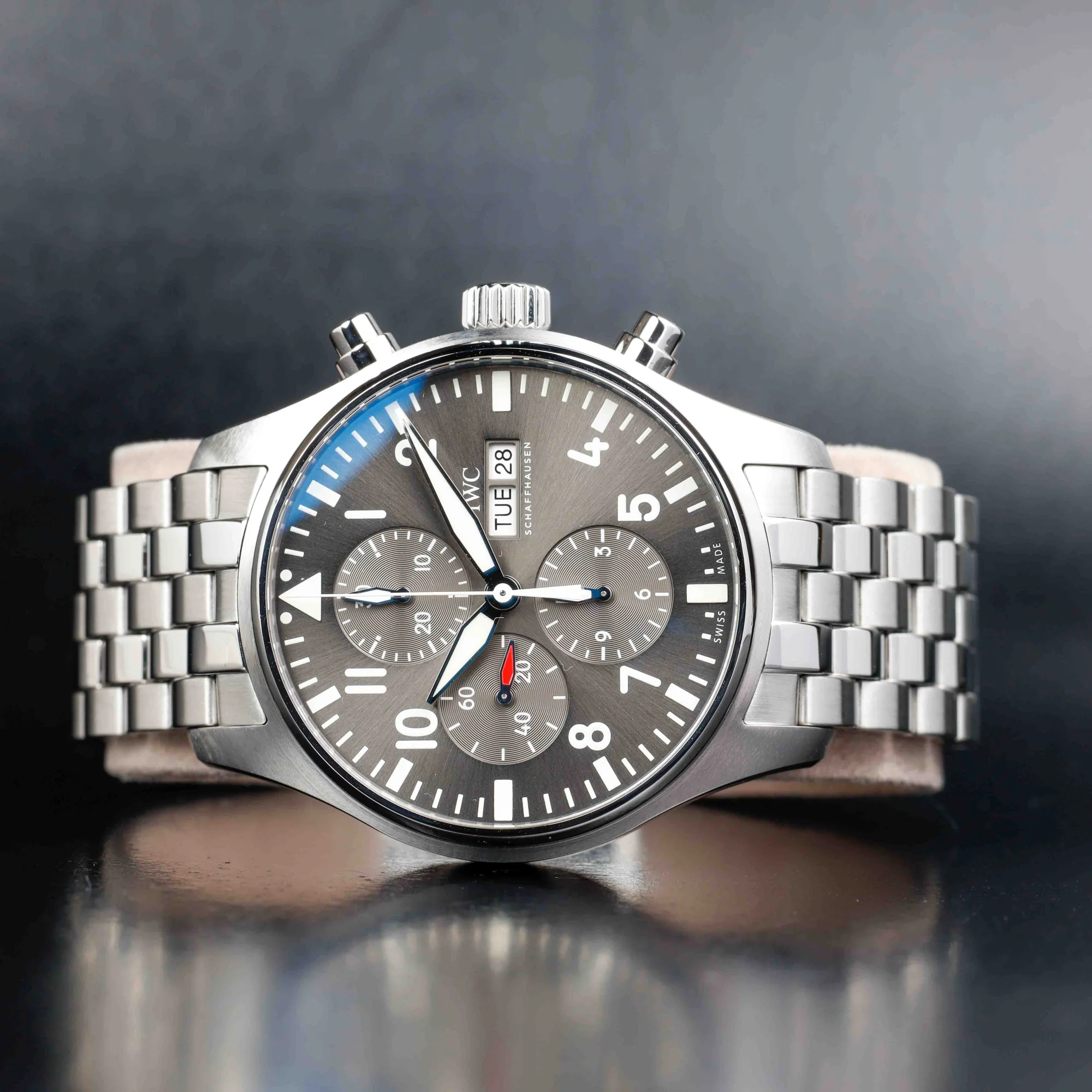 IWC Pilot Spitfire Chronograph stahl 2