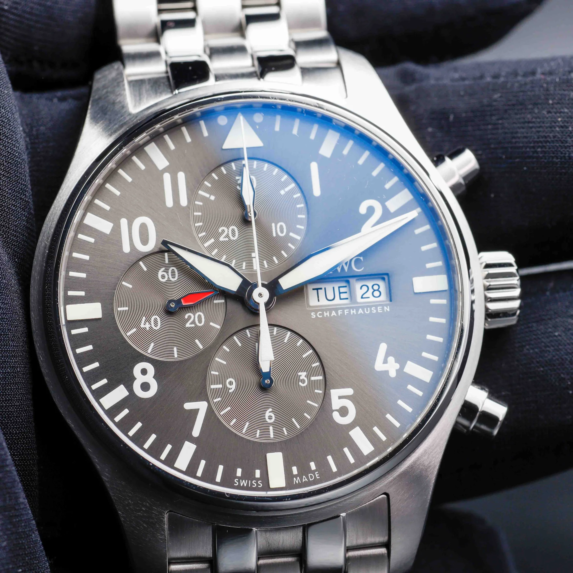 IWC Pilot Spitfire Chronograph stahl 10