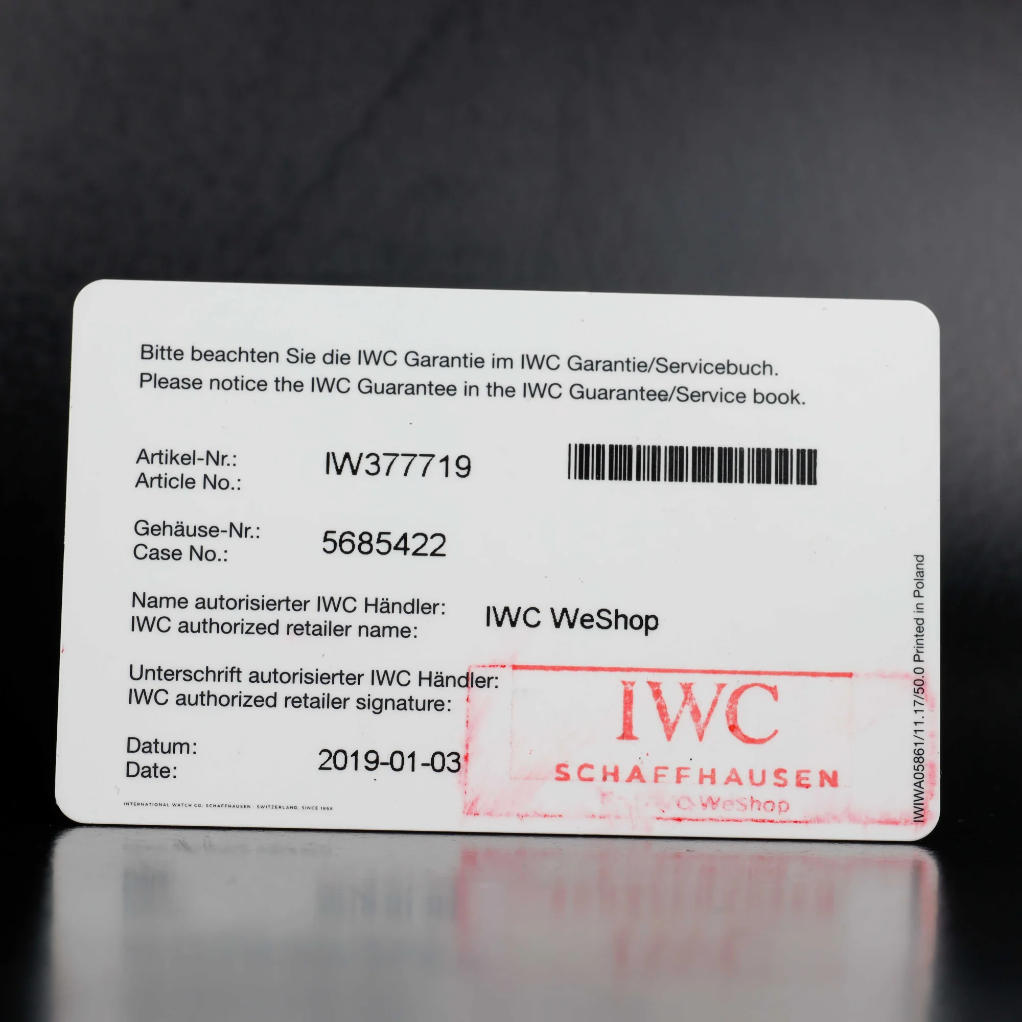 IWC Pilot Spitfire Chronograph stahl 12