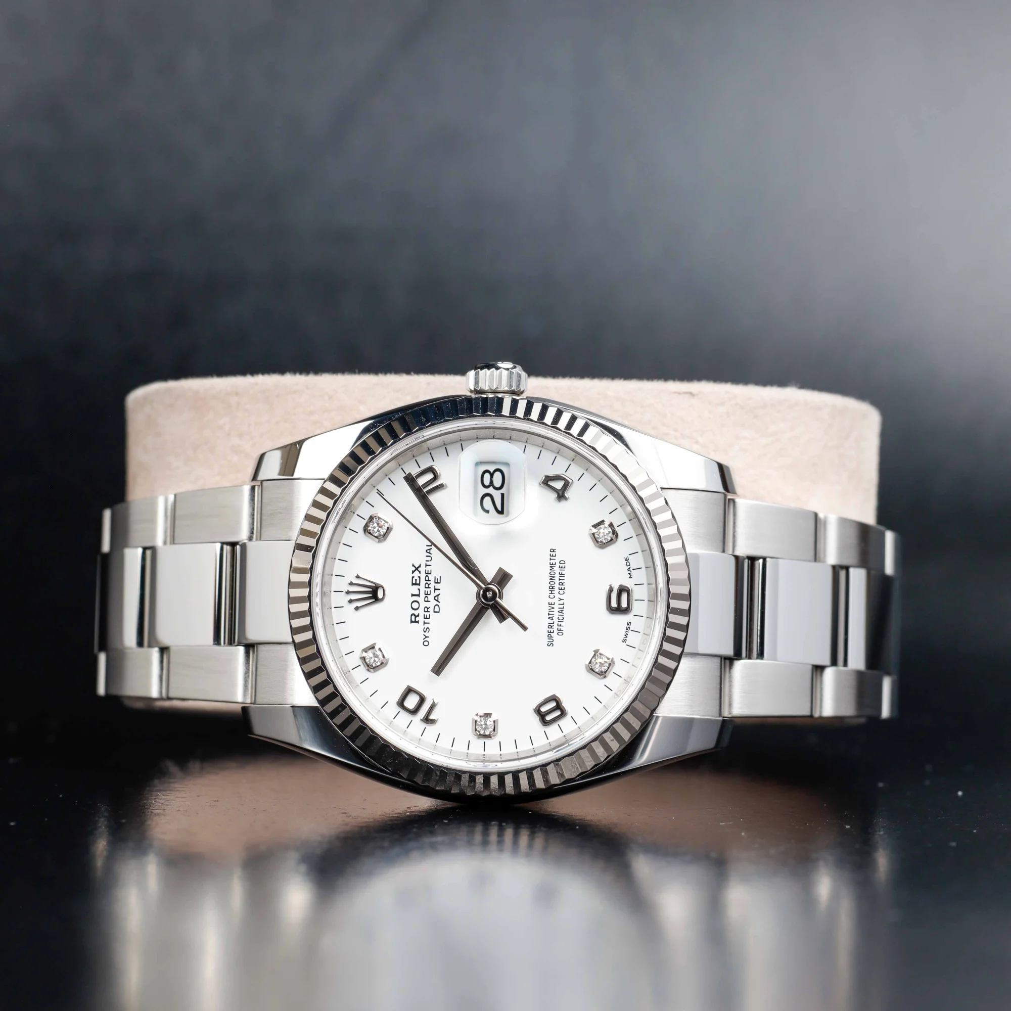 Rolex Oyster Perpetual Date 34 acier/or blanc 2