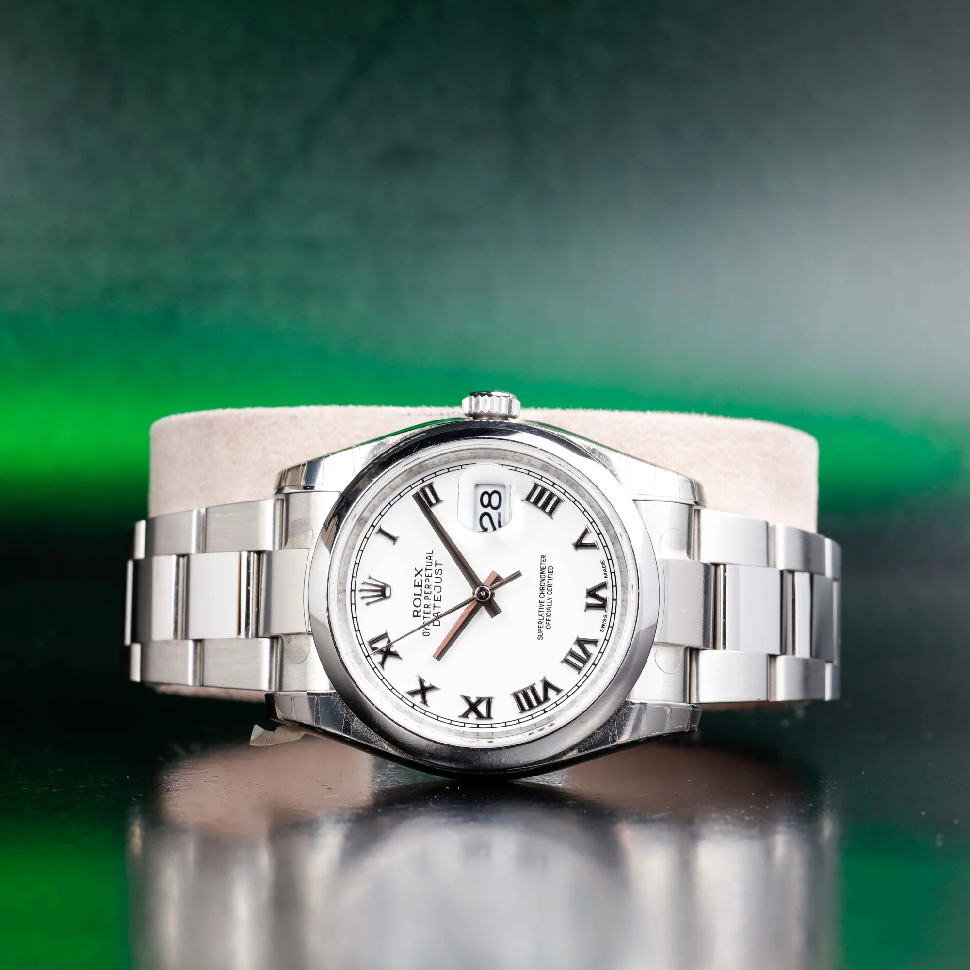 Rolex Datejust 36 like New  Never Polished Avec Stickers acier