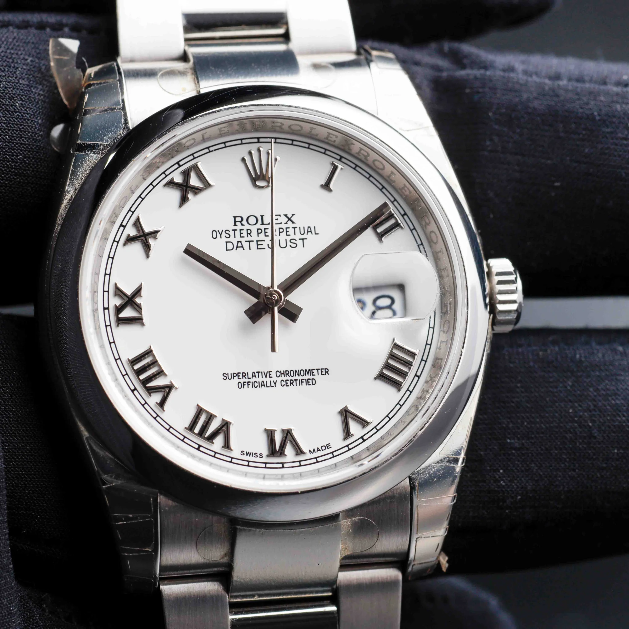 Rolex Datejust 36 like New  Never Polished Avec Stickers acier 10