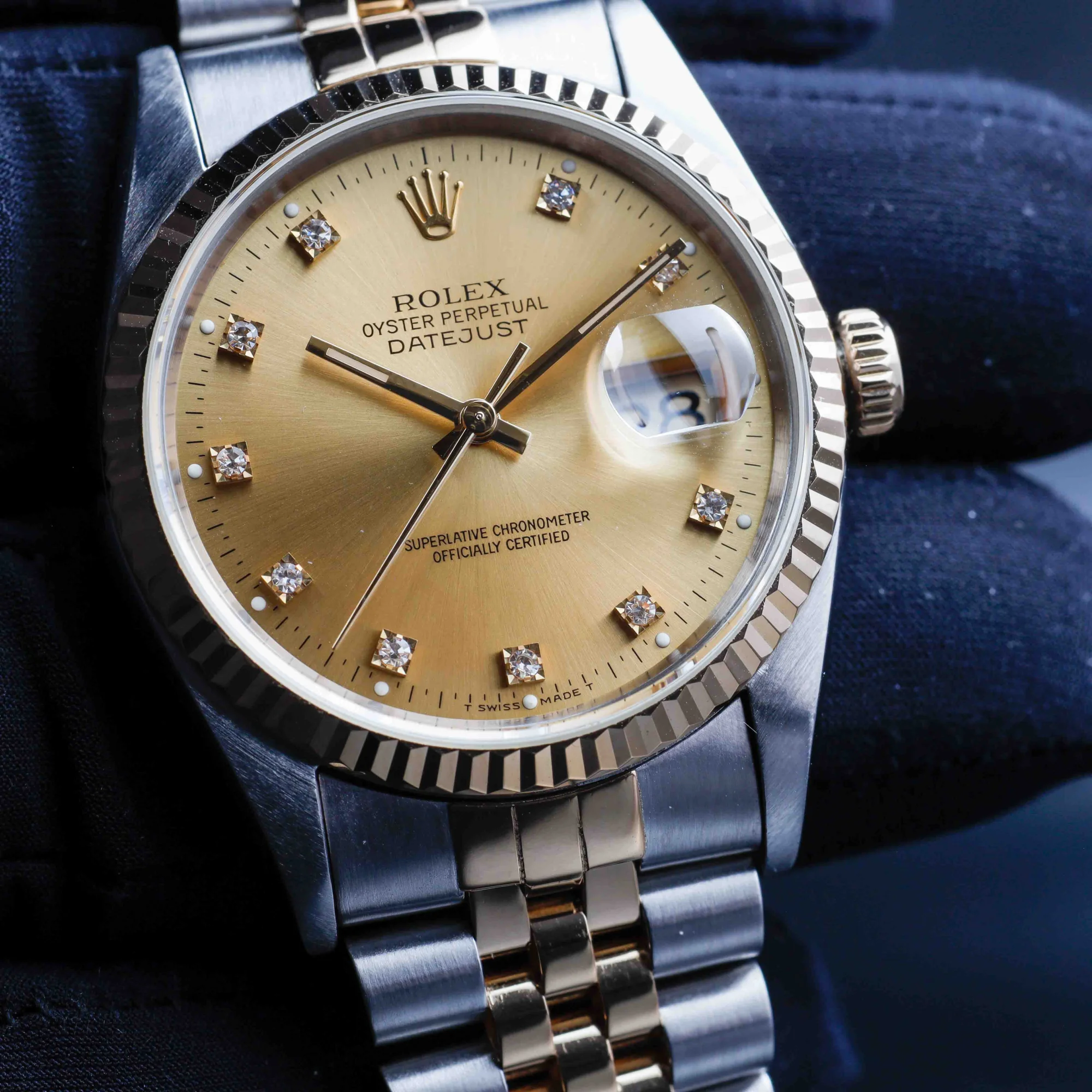 Rolex Datejust 36 acier/or jaune 10