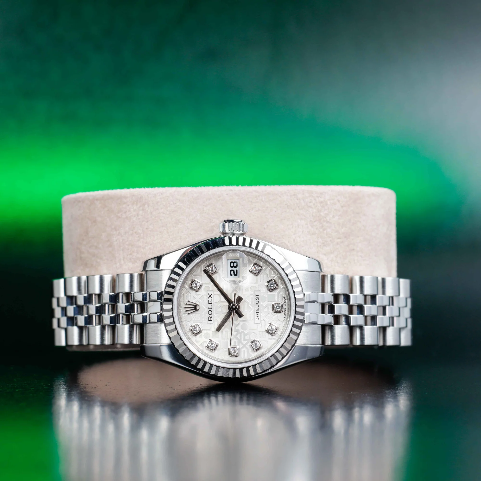 Rolex Lady-datejust 26 stahl/weißgold