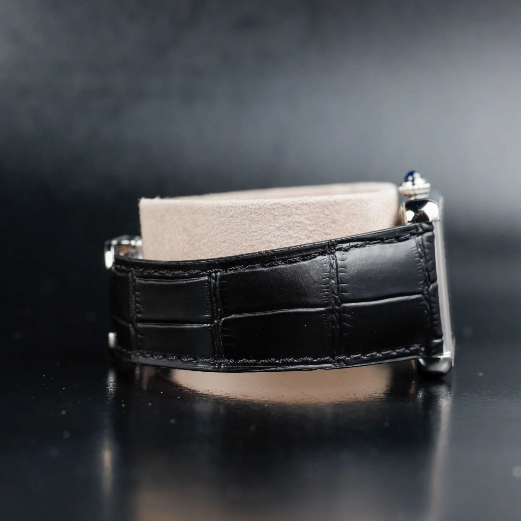 Cartier Tank Solo Xl With Natural Diamonds Customization steel 5