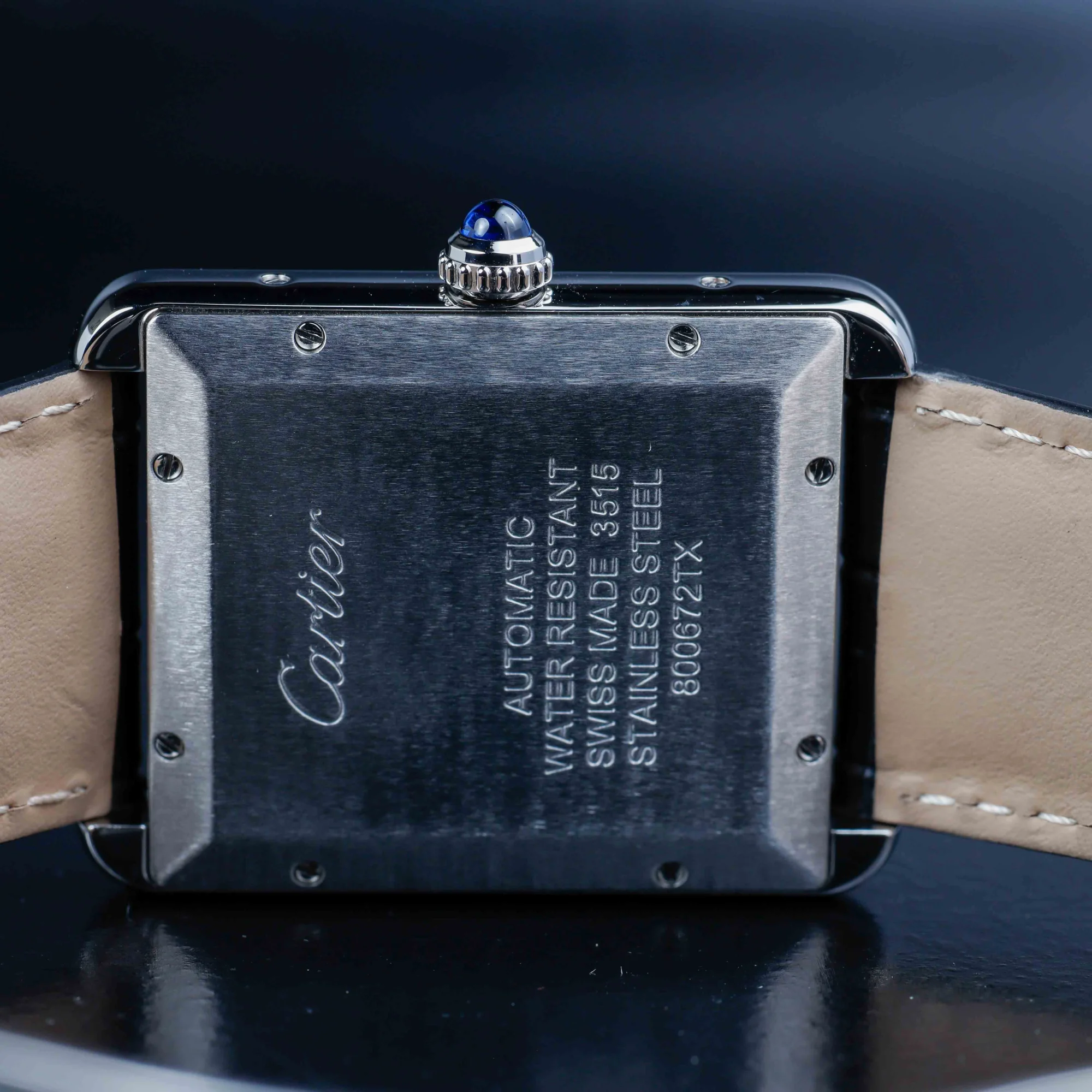 Cartier Tank Solo Xl With Natural Diamonds Customization steel 9