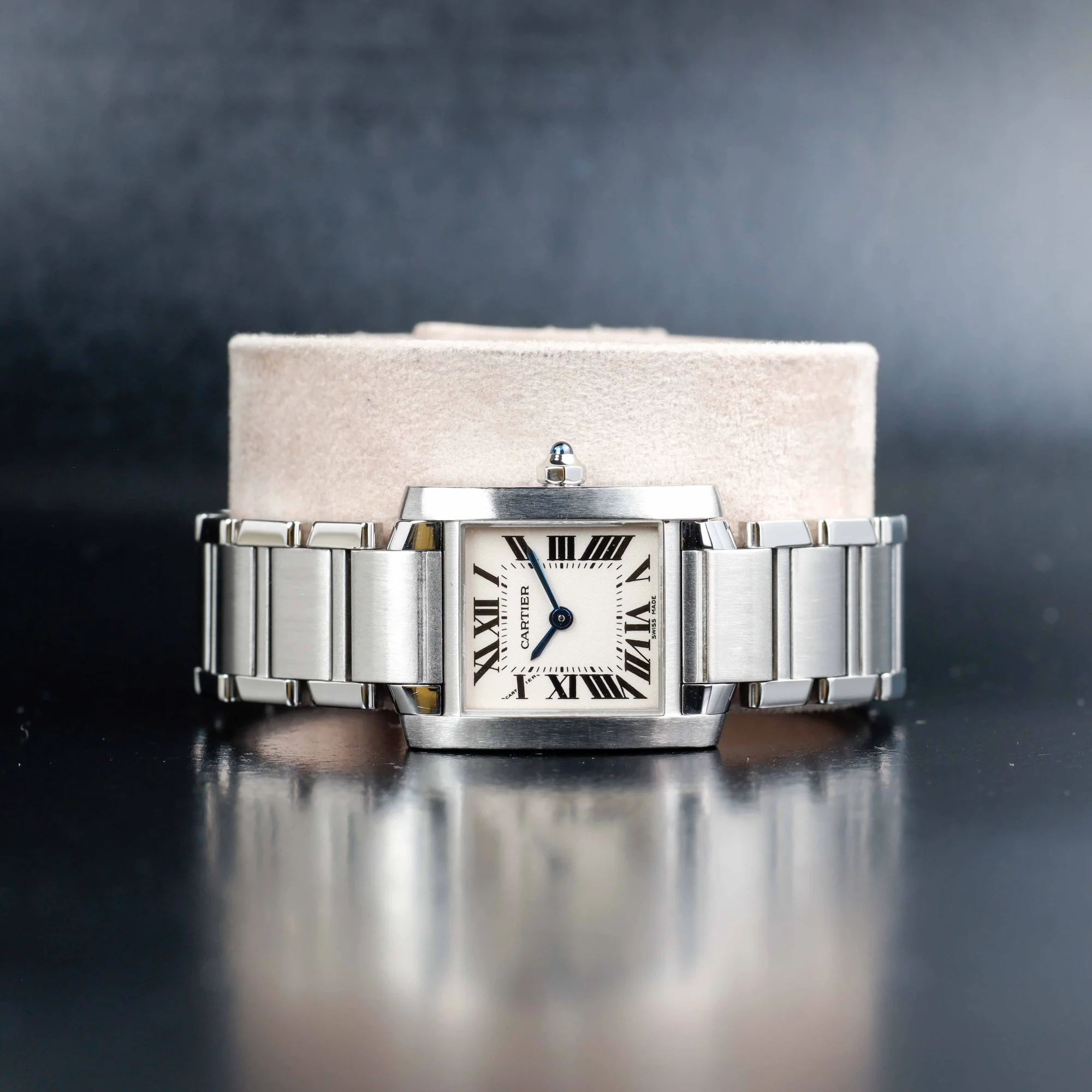 Cartier Tank Française acciaio 2
