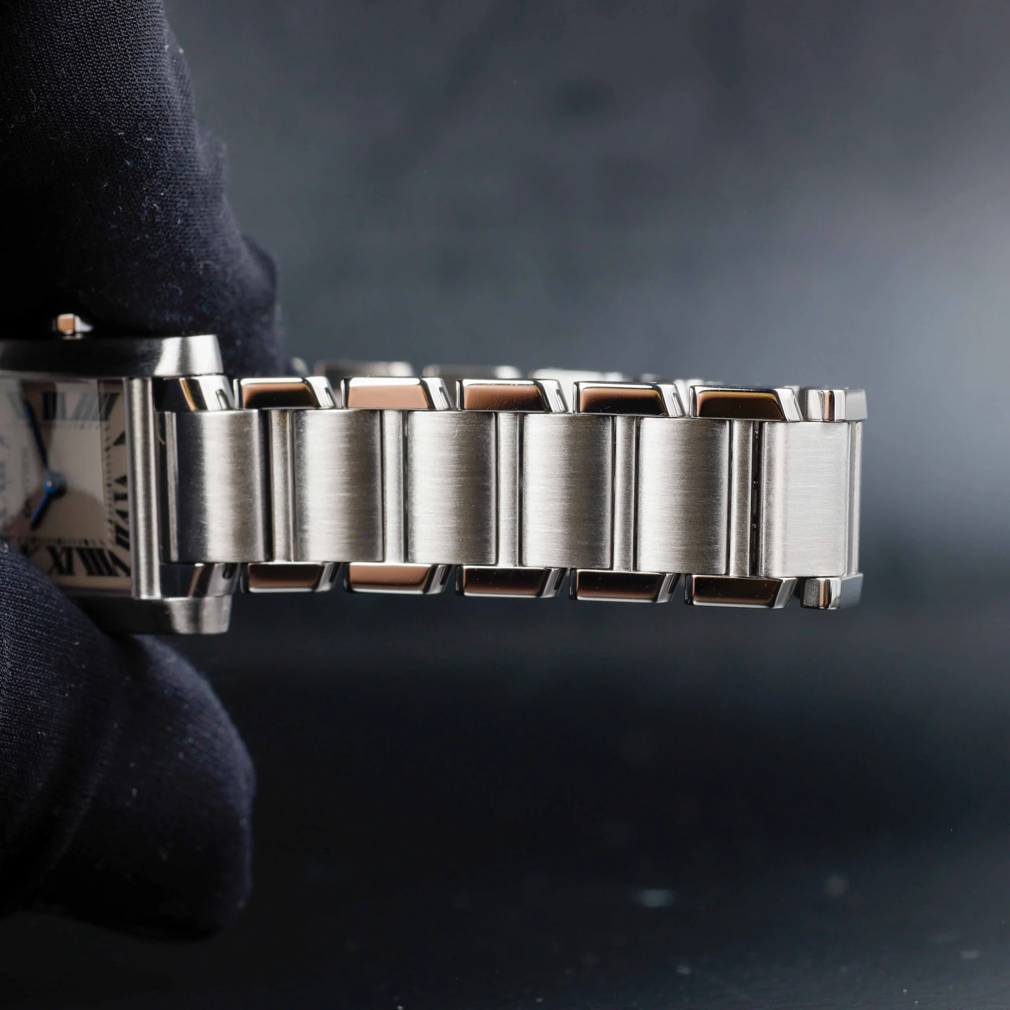 Cartier Tank Française acciaio 9