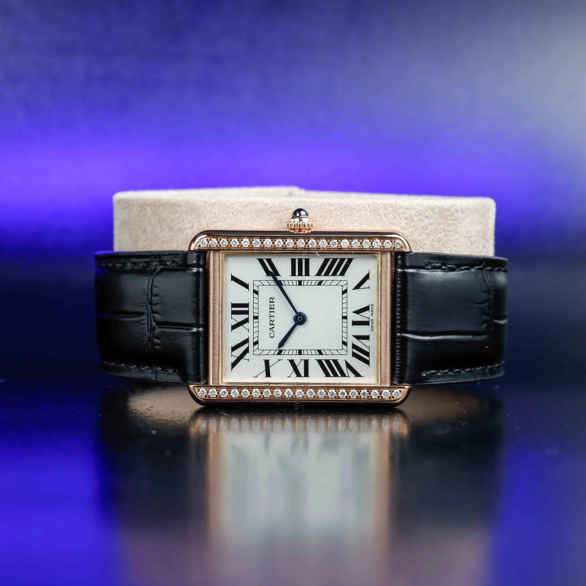 Cartier Tank Solo With Natural Diamonds Customization acciaio/oro