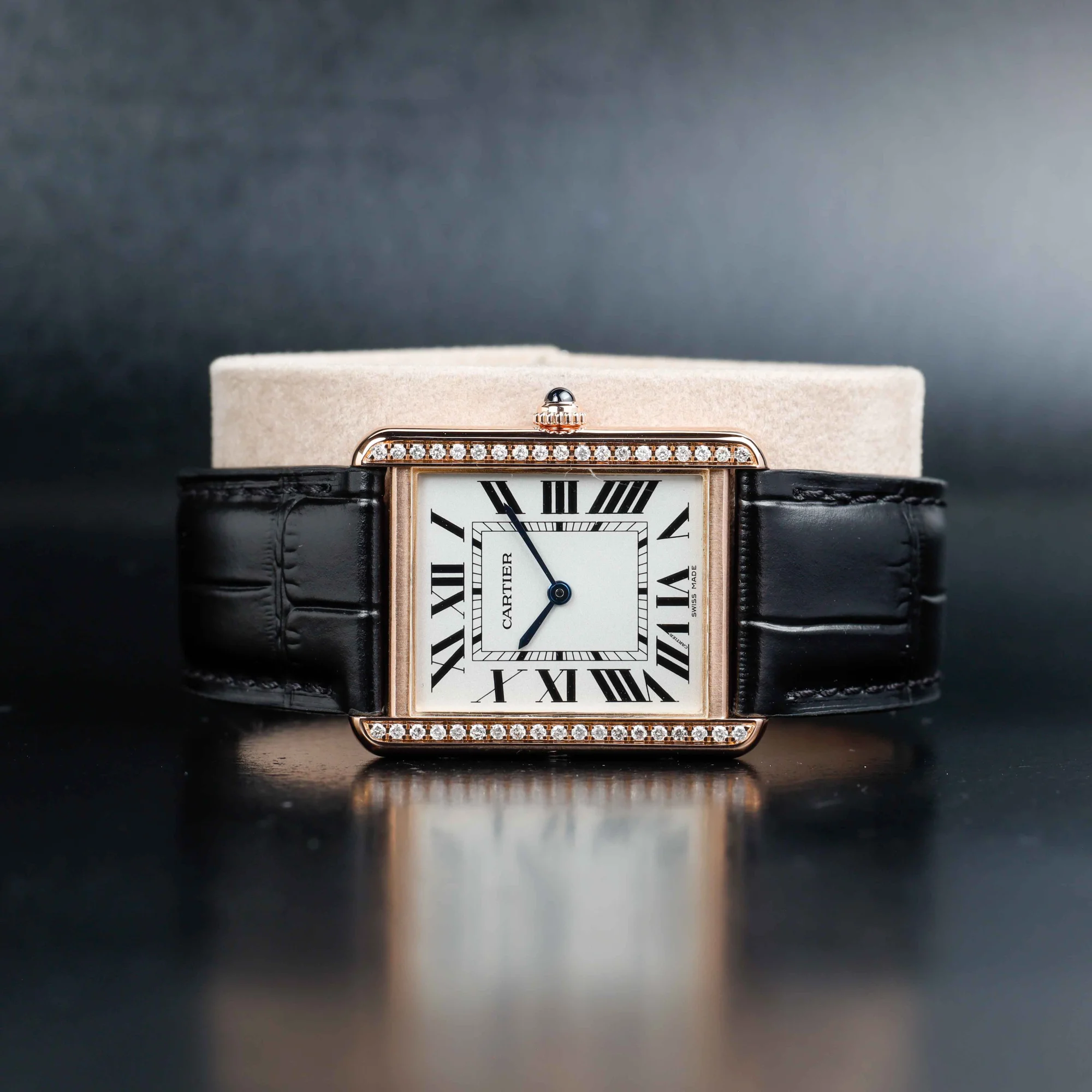 Cartier Tank Solo With Natural Diamonds Customization acciaio/oro 2