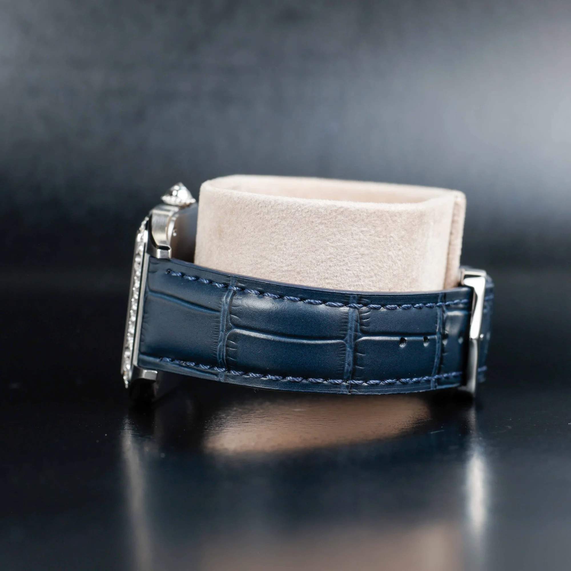 Cartier Santos Dumont Large Mit Natürlichen Diamanten Personalisierung stahl 3
