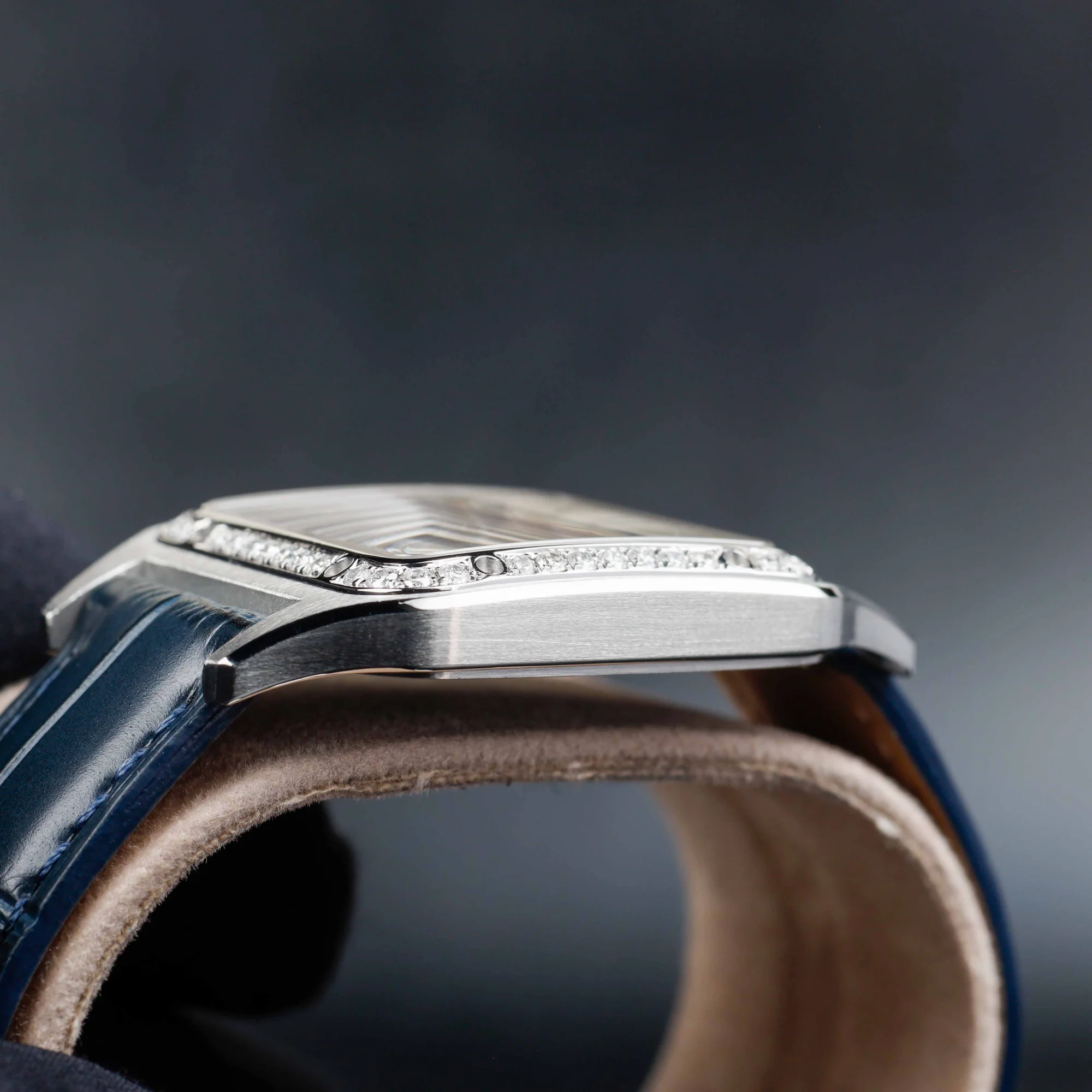 Cartier Santos Dumont Large Mit Natürlichen Diamanten Personalisierung stahl 6