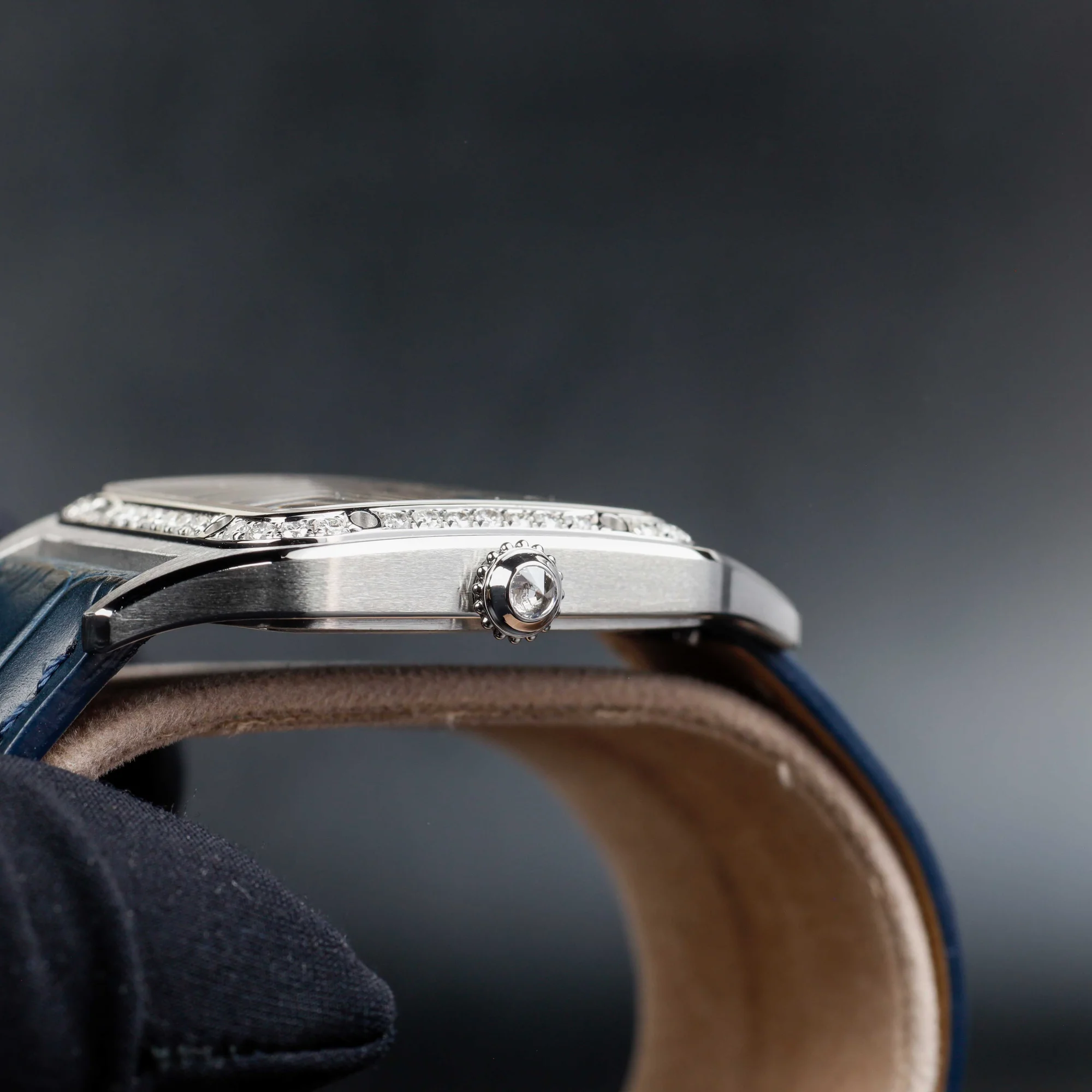Cartier Santos Dumont Large Mit Natürlichen Diamanten Personalisierung stahl 7