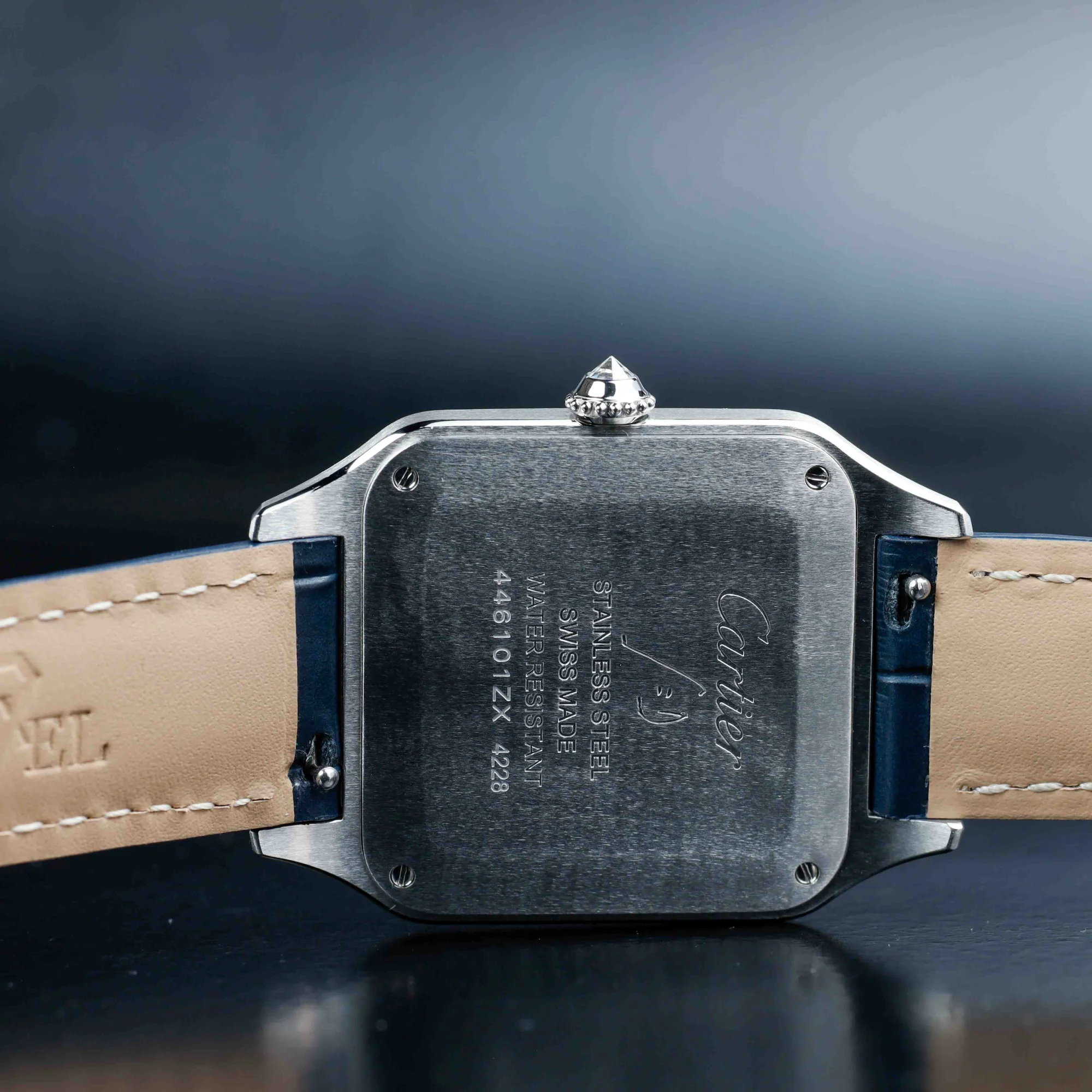 Cartier Santos Dumont Large Mit Natürlichen Diamanten Personalisierung stahl 9