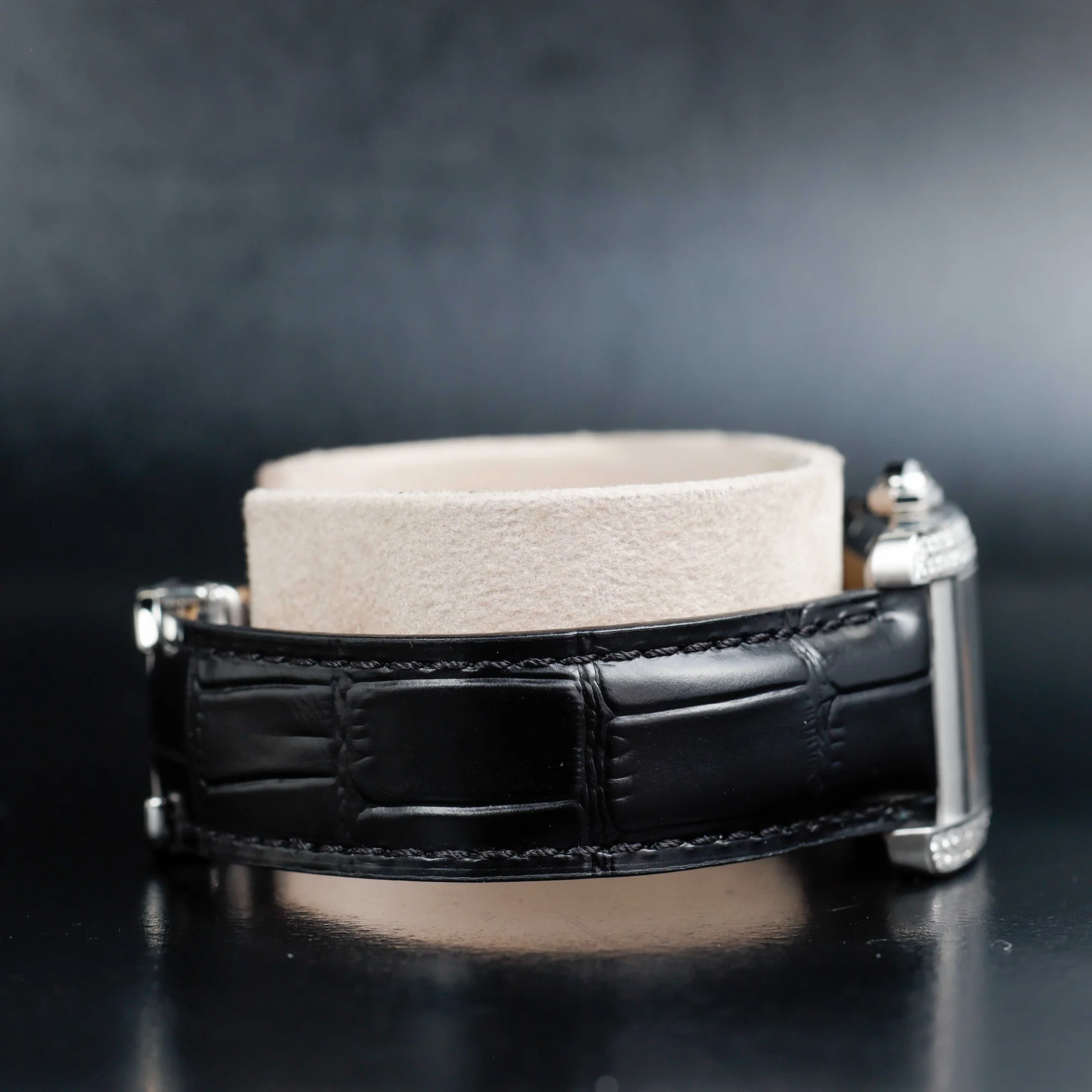 Cartier Tank AmÉricaine With Natural Diamonds Customization steel 5