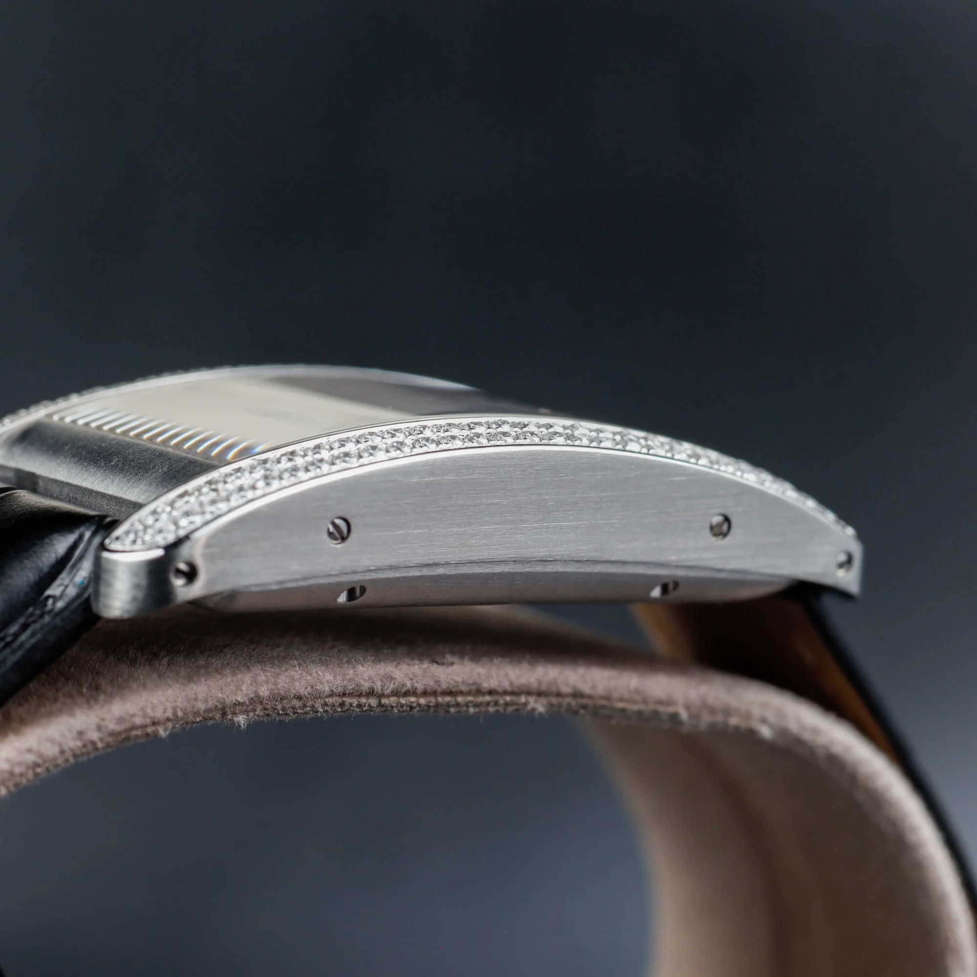 Cartier Tank AmÉricaine With Natural Diamonds Customization steel 6
