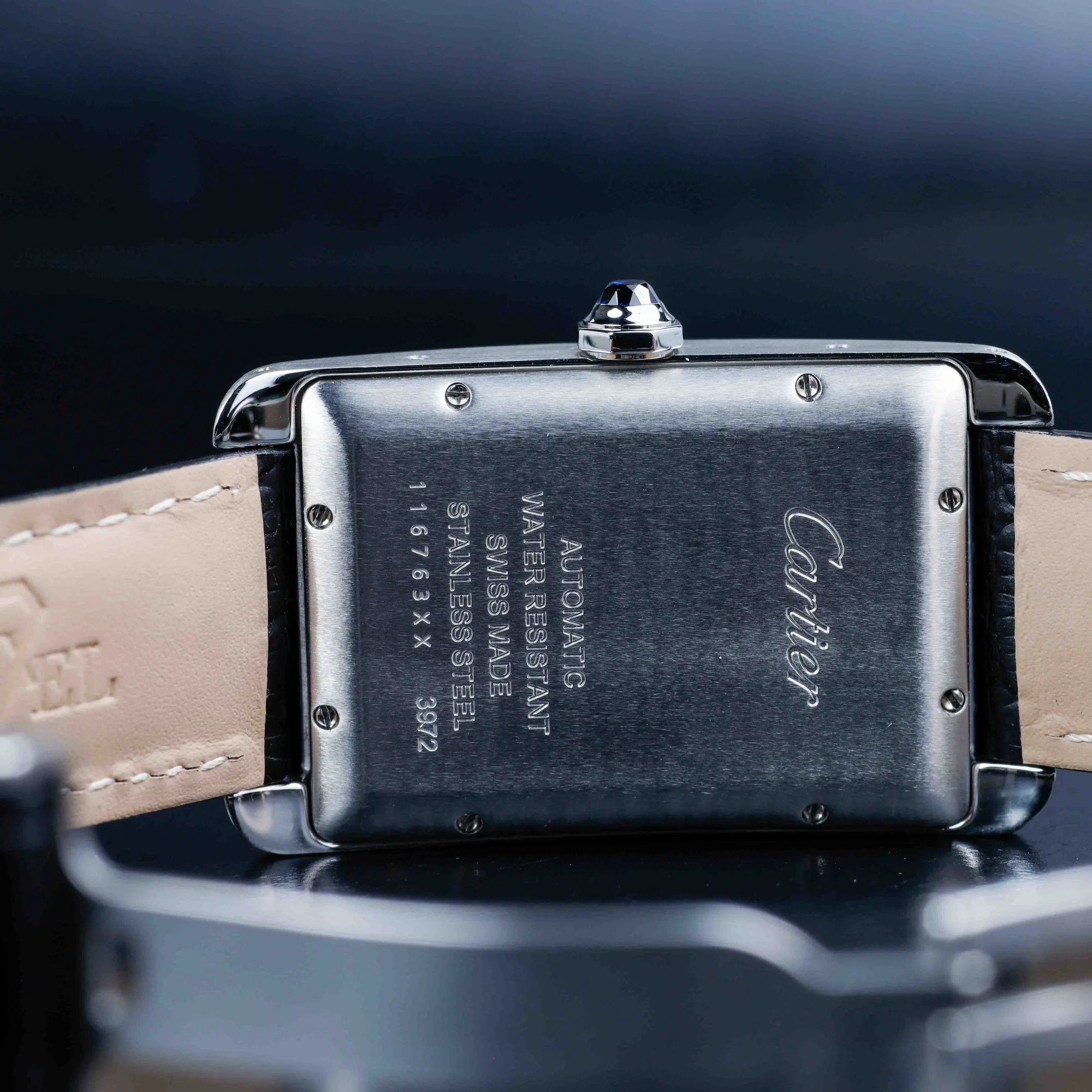 Cartier Tank AmÉricaine With Natural Diamonds Customization steel 9