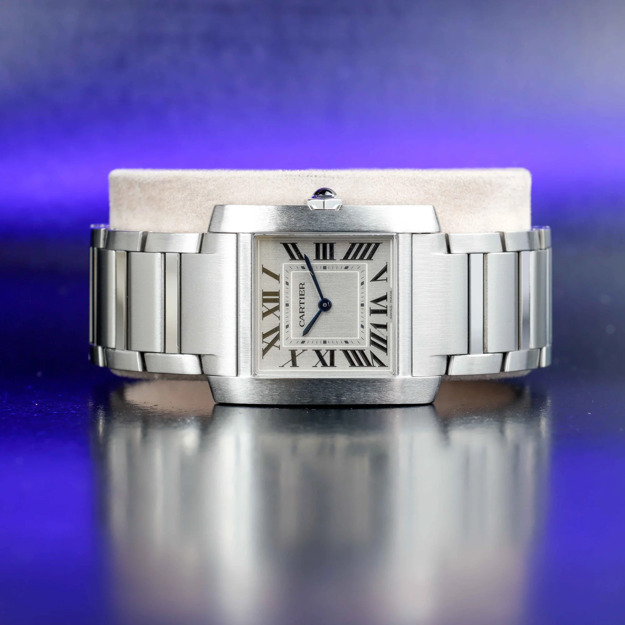 Cartier Tank Française acciaio