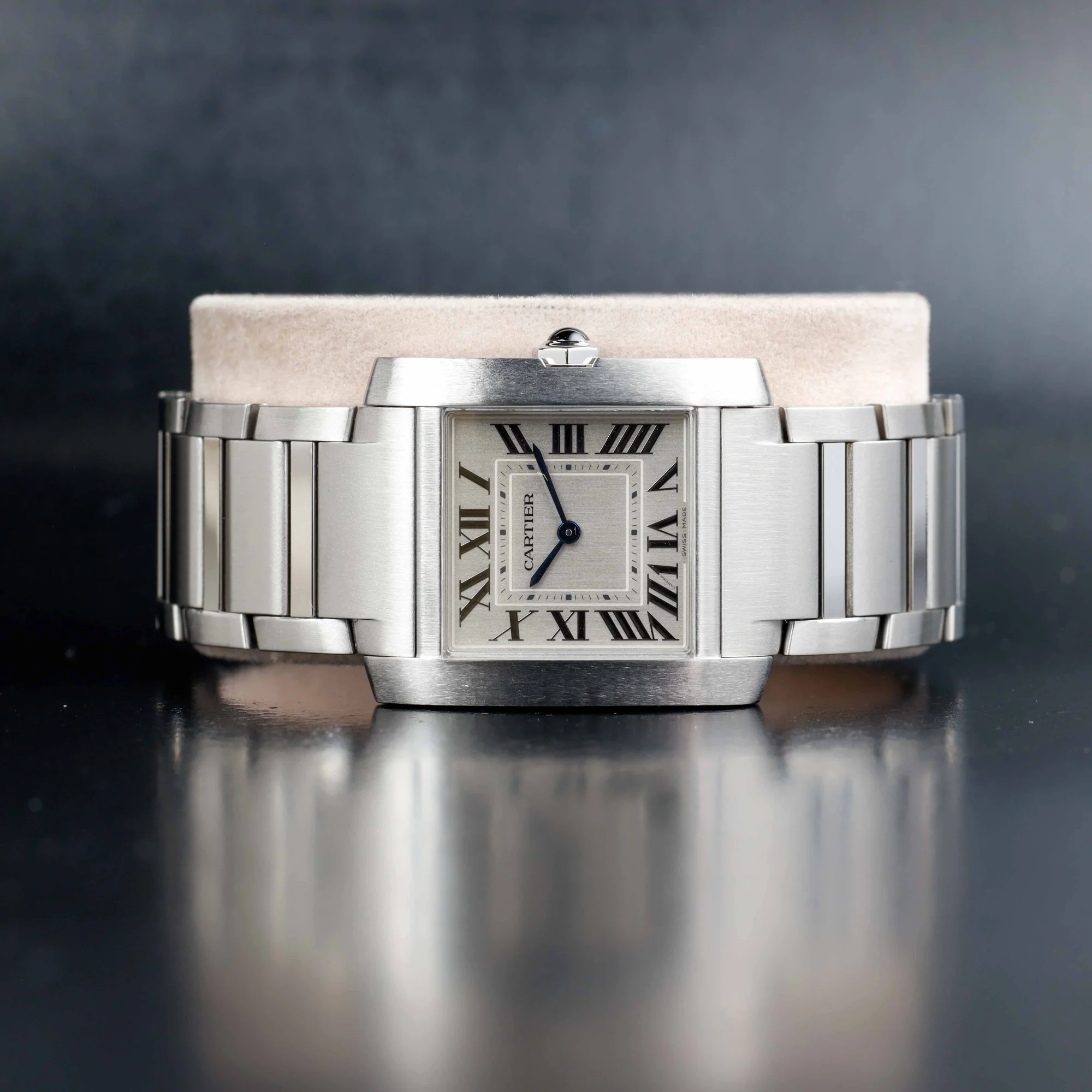 Cartier Tank Française acciaio 2