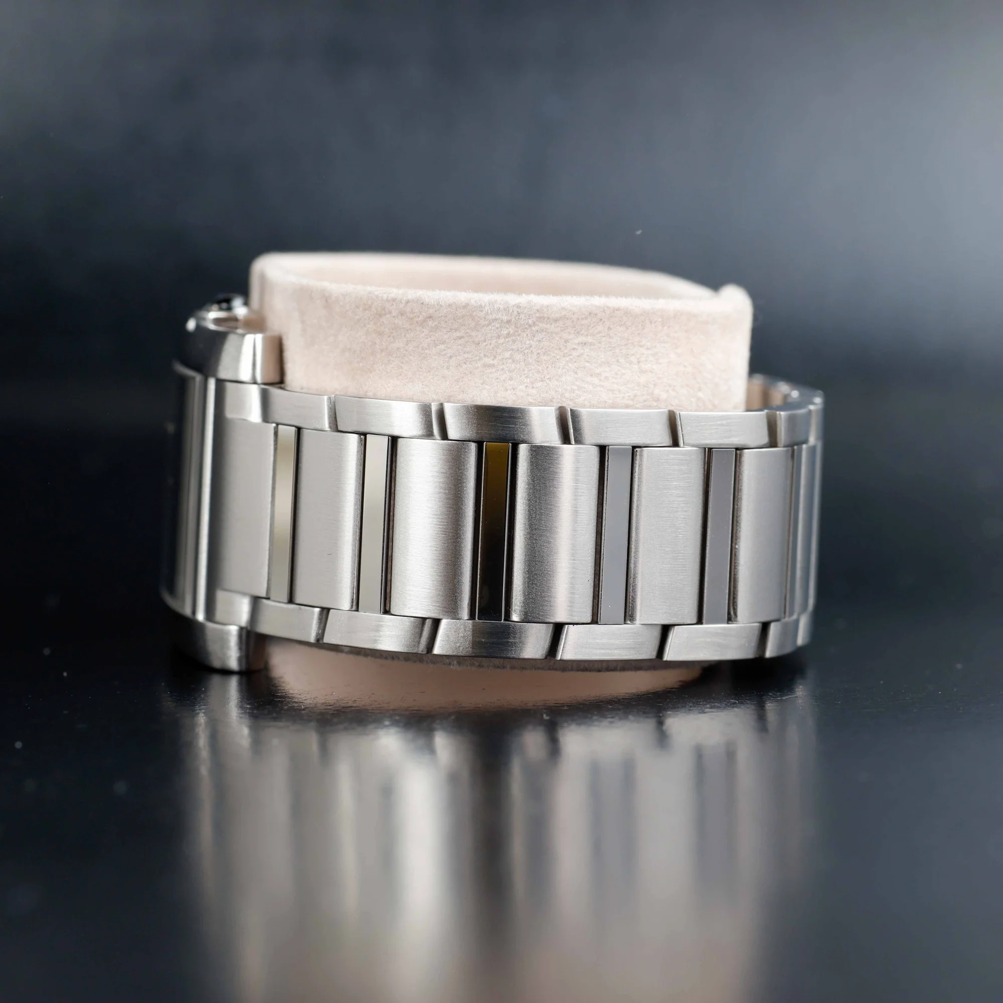 Cartier Tank Française acciaio 3