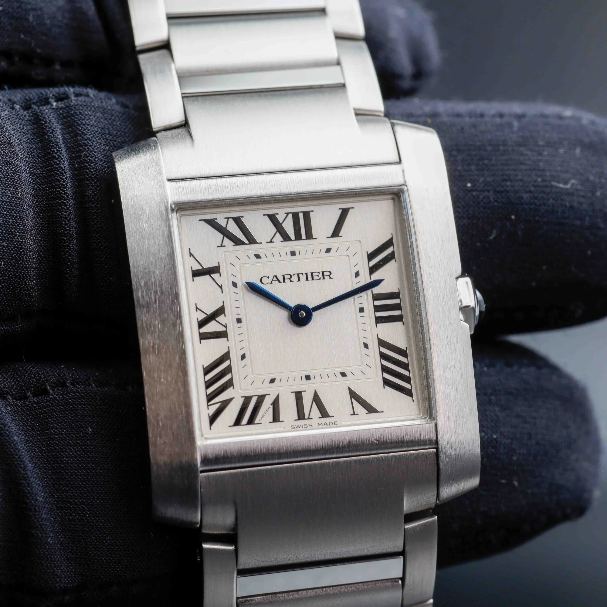 Cartier Tank Française acciaio 10
