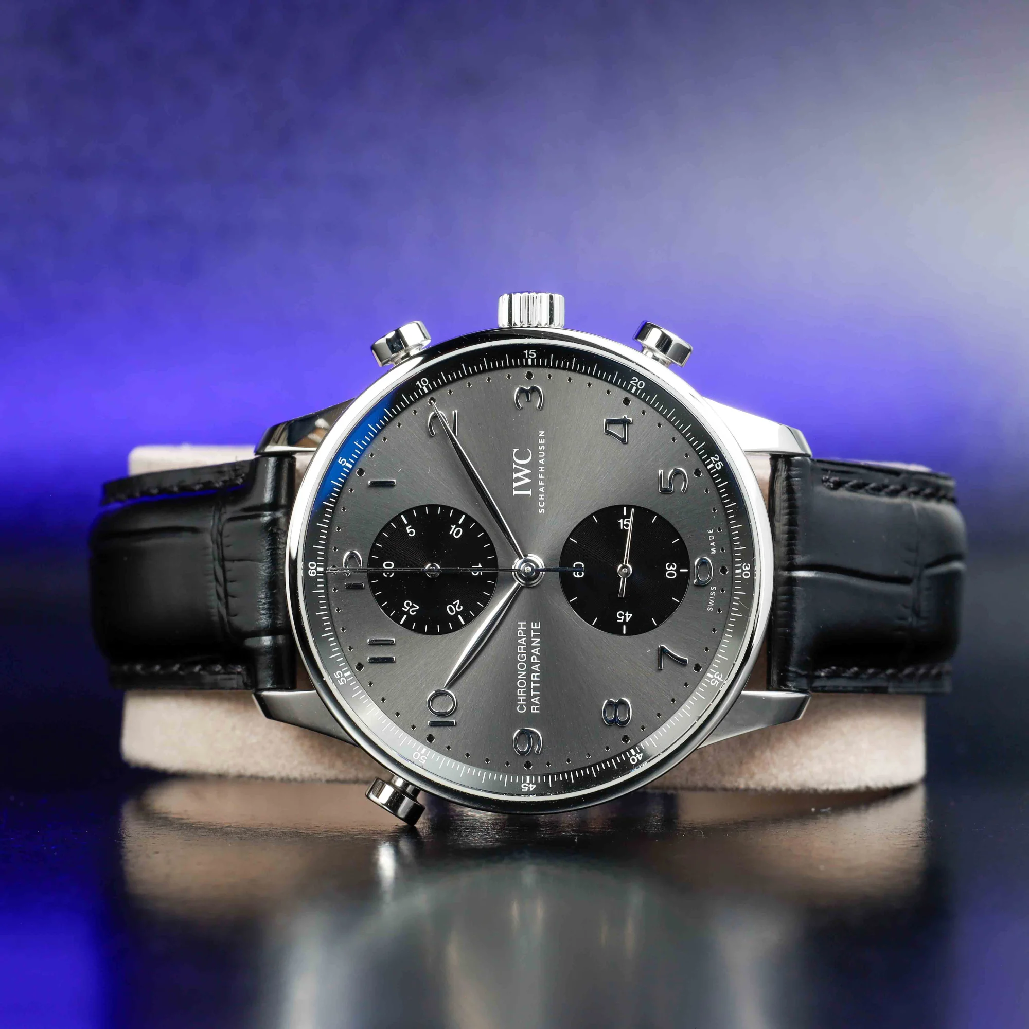 IWC Portugieser Chronograph Rattrapante rue De La Paix Limited Edition 217/250 acciaio