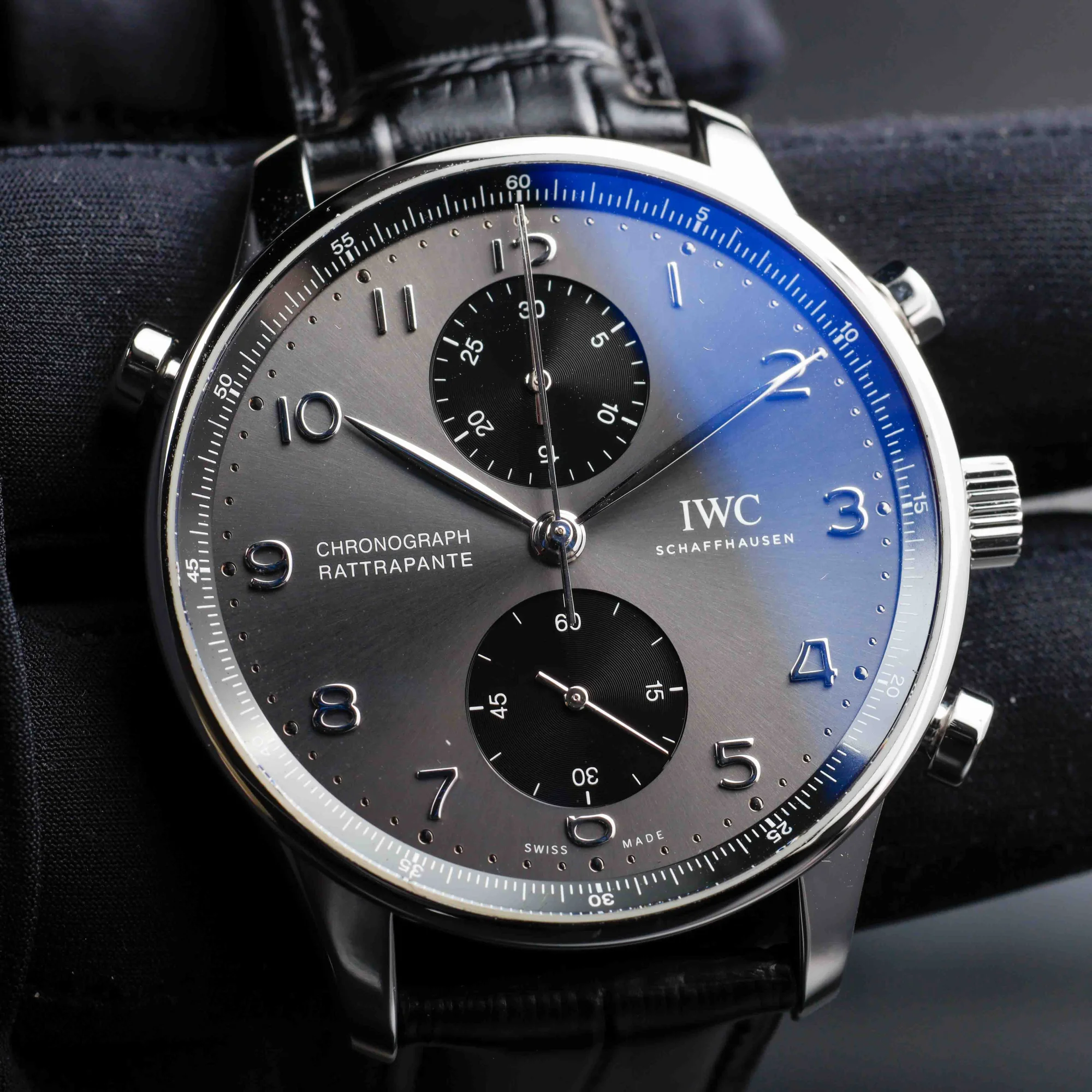 IWC Portugieser Chronograph Rattrapante rue De La Paix Limited Edition 217/250 acciaio 8
