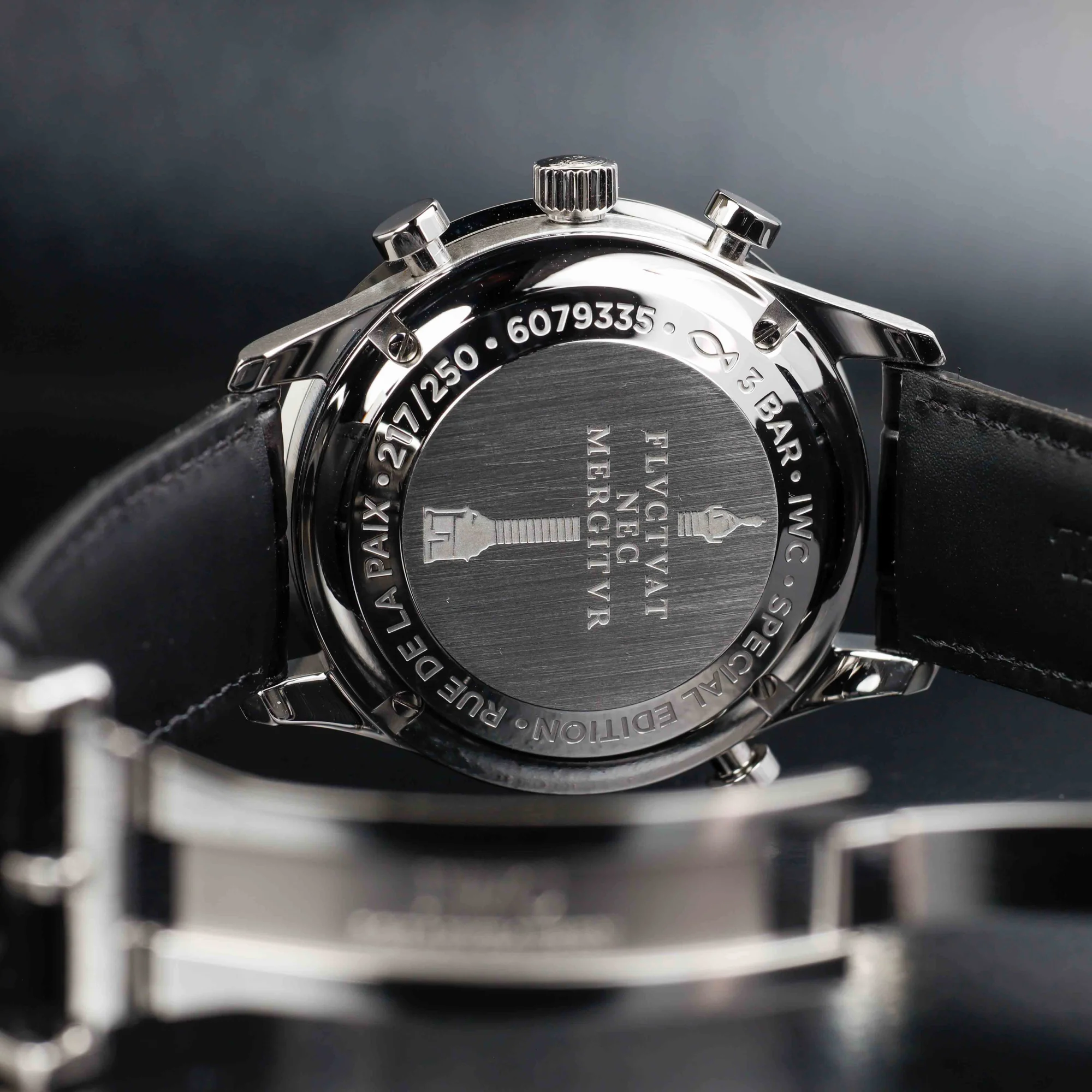 IWC Portugieser Chronograph Rattrapante rue De La Paix Limited Edition 217/250 acciaio 9