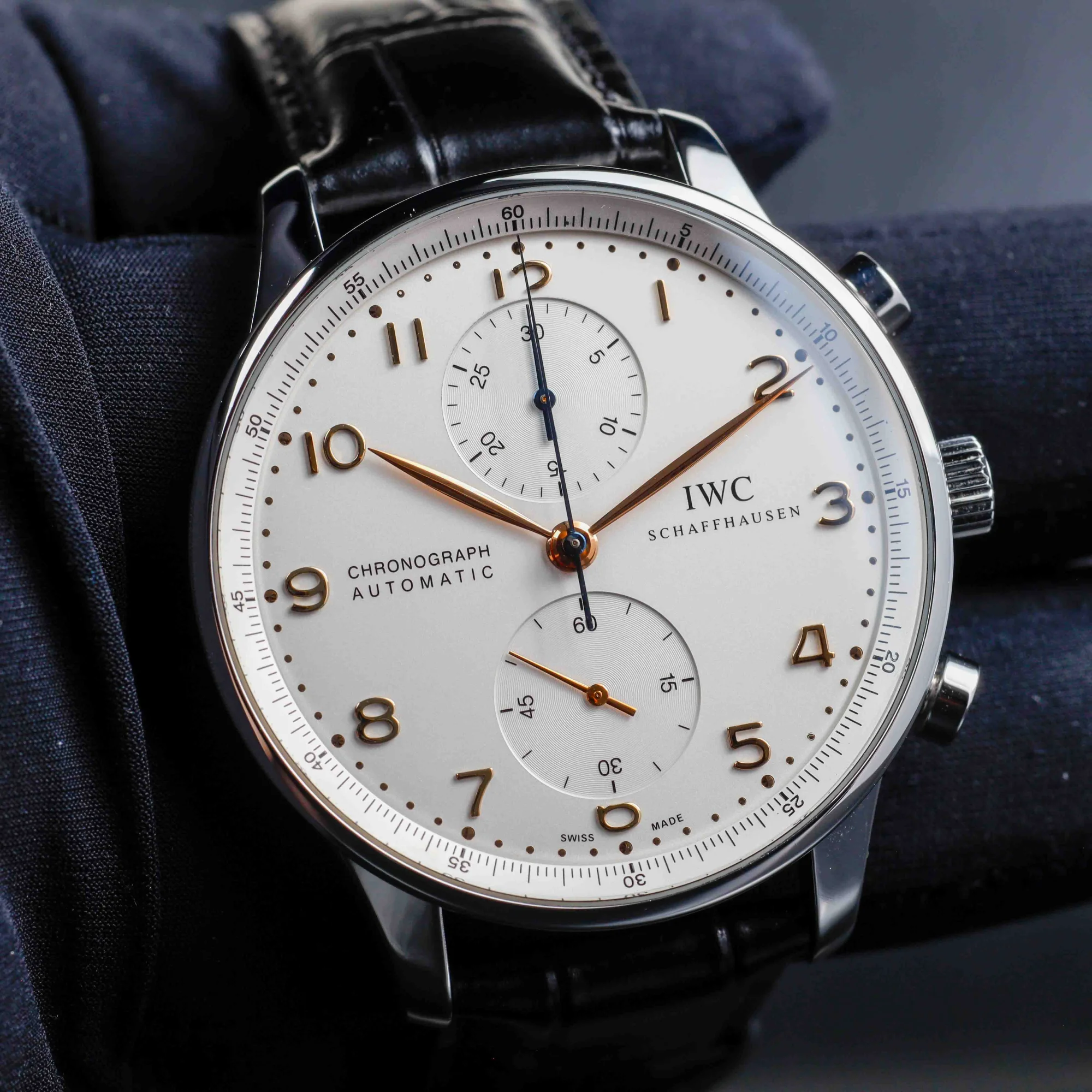 IWC Portuguese Chronograph acciaio 8