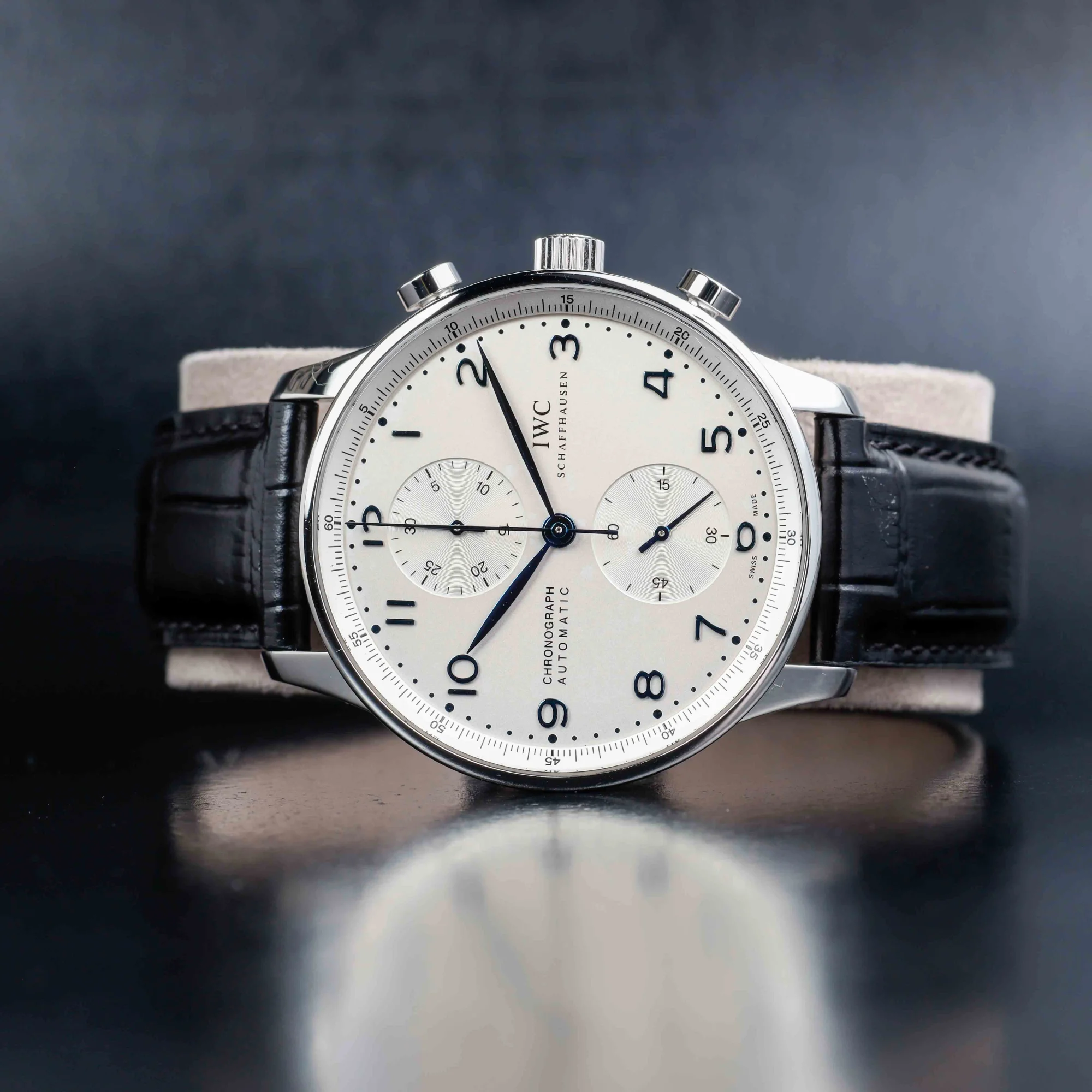IWC Portugiesischer Chronograph stahl 2