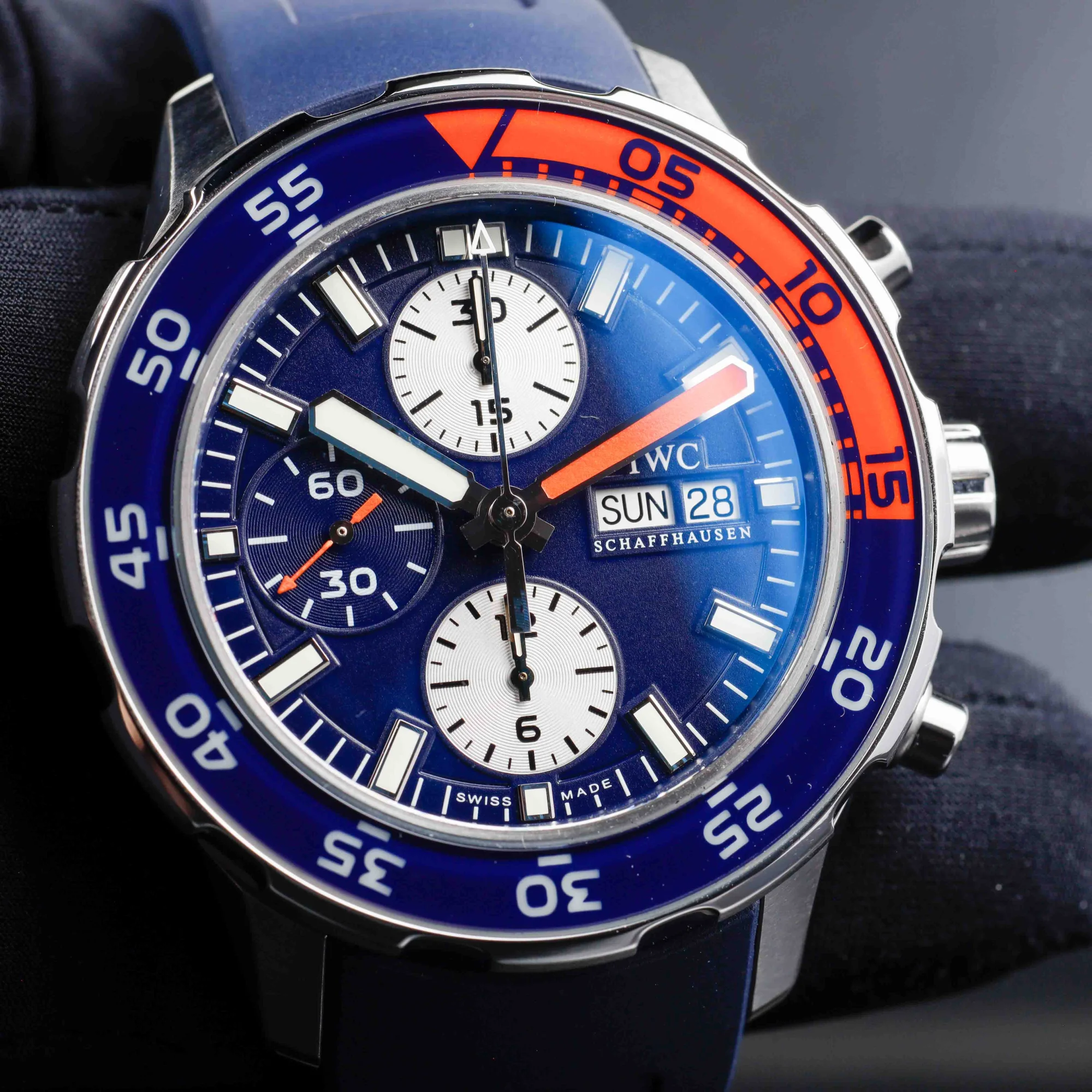 IWC Aquatimer Chronograph acciaio 8