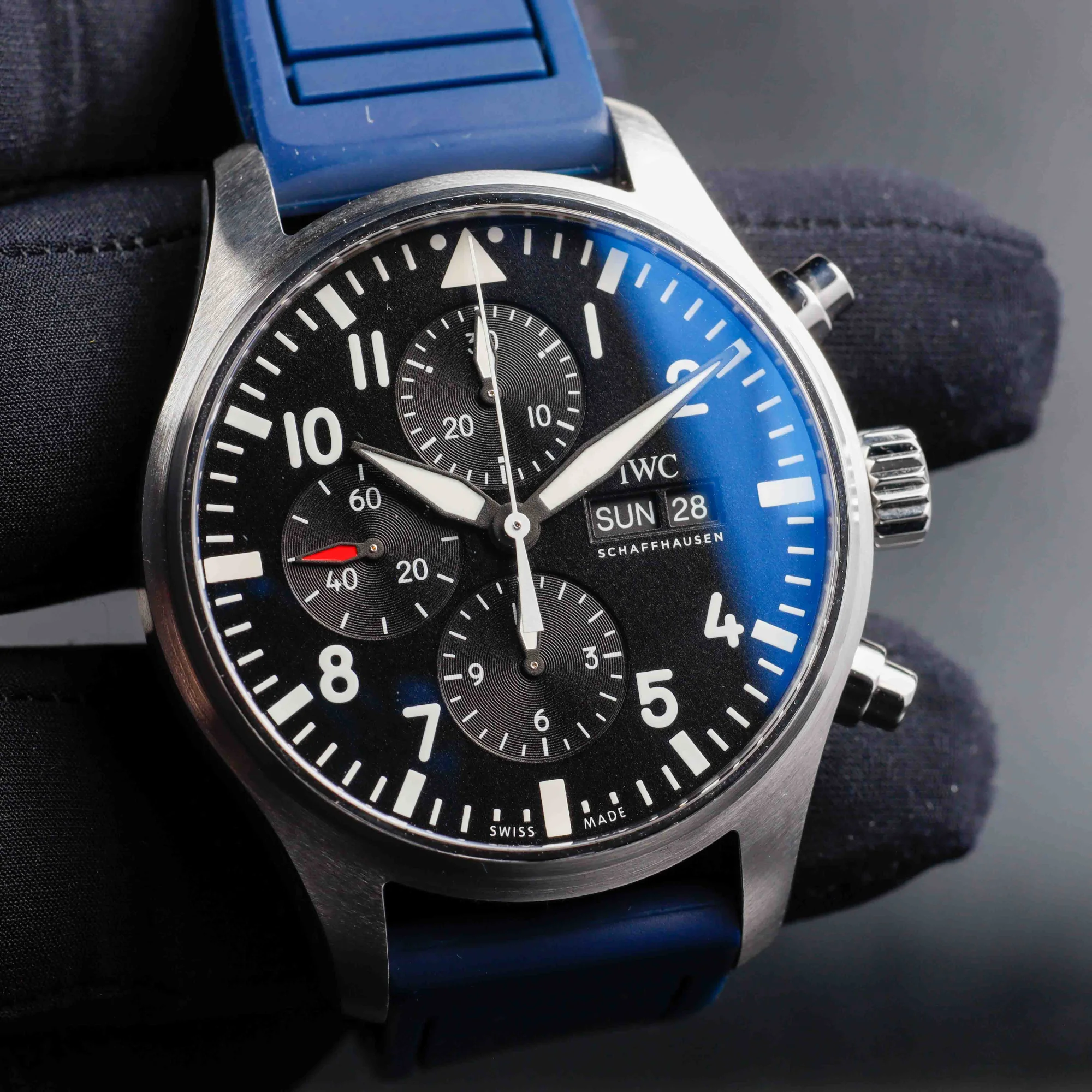 IWC Pilot Chronograph acciaio 8