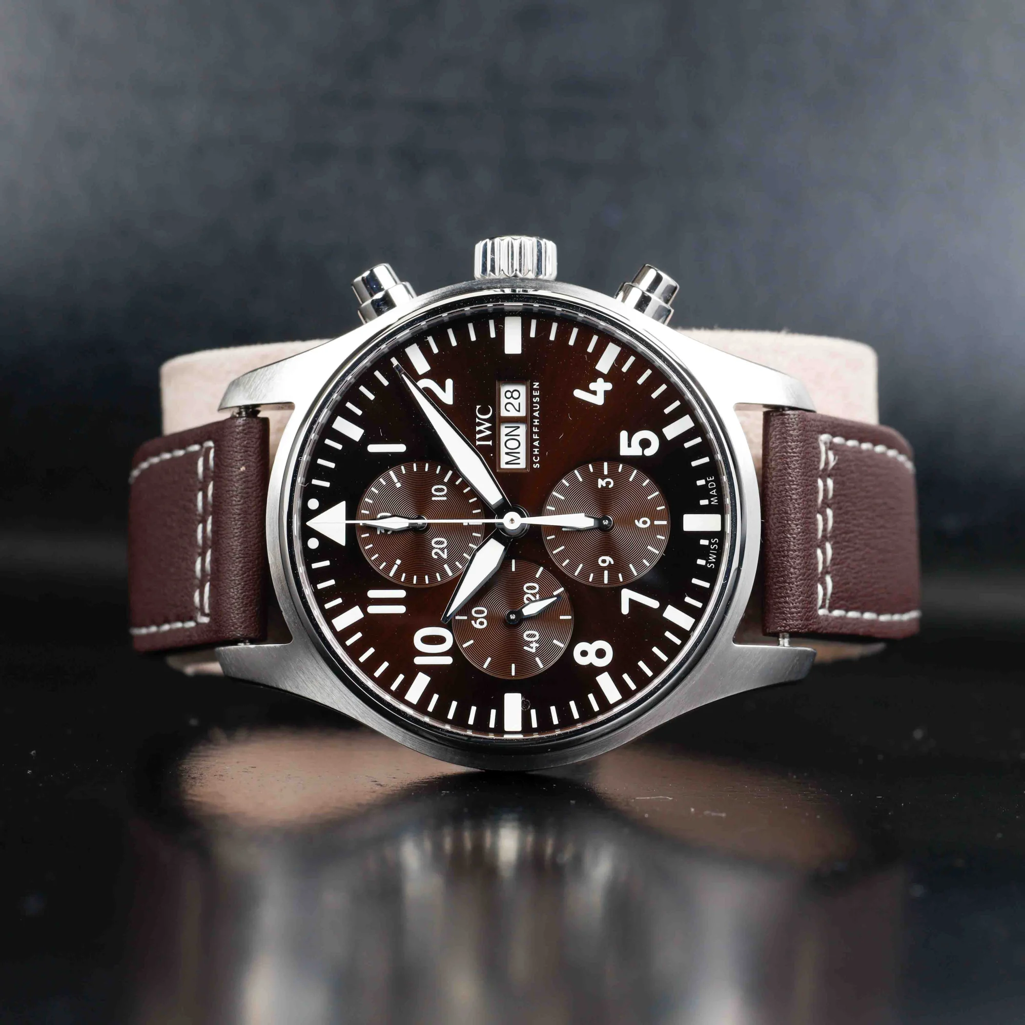 IWC Pilot De Saint Exupéry Chronograph stahl 2