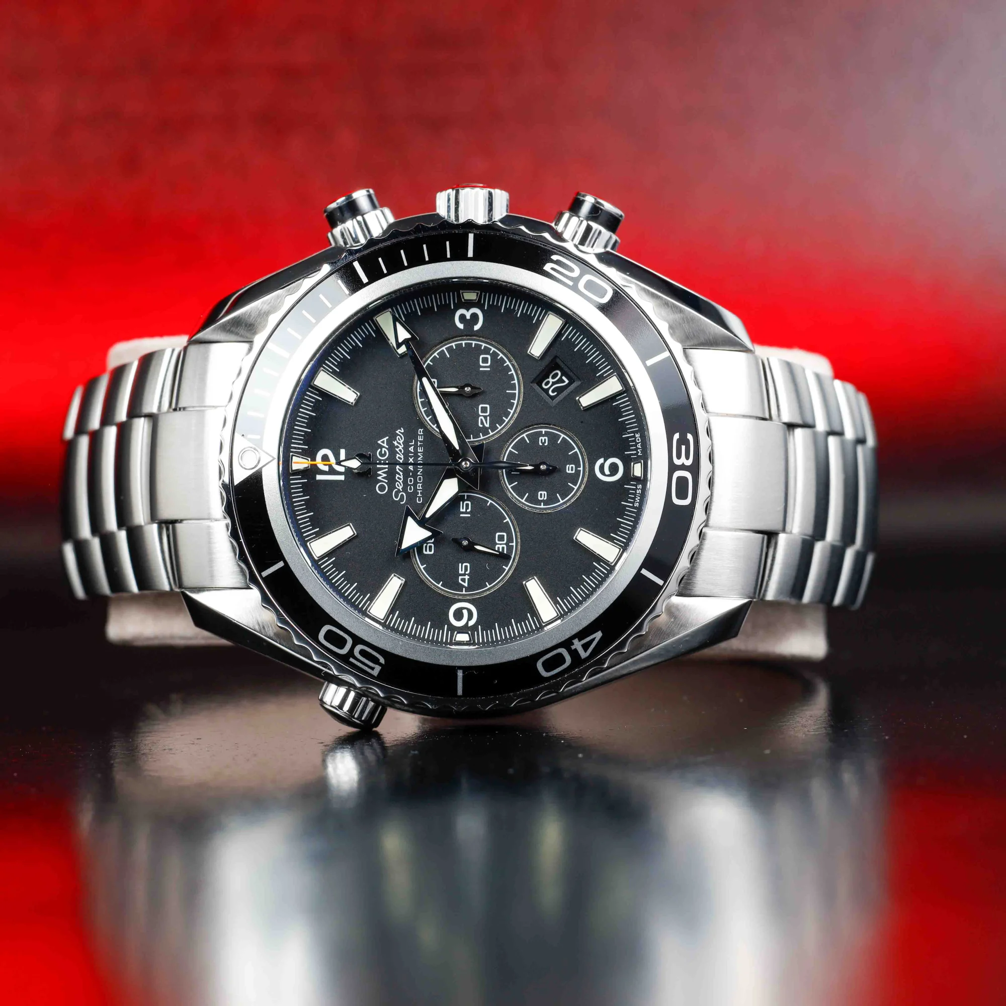Oméga Seamaster Planet Ocean Chronographe acier