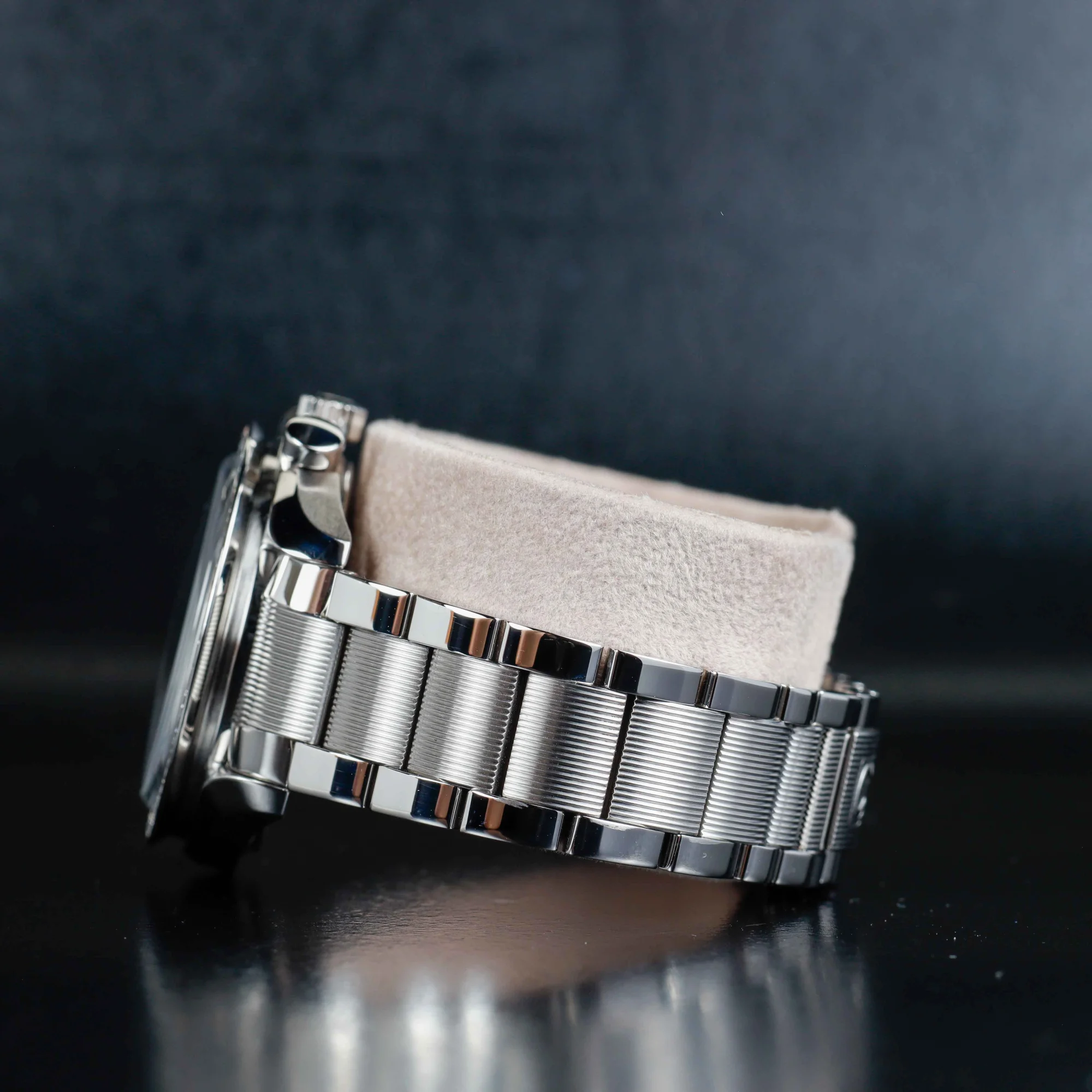 Oméga Speedmaster Avec Personnalisation En Diamants Naturels acier 3